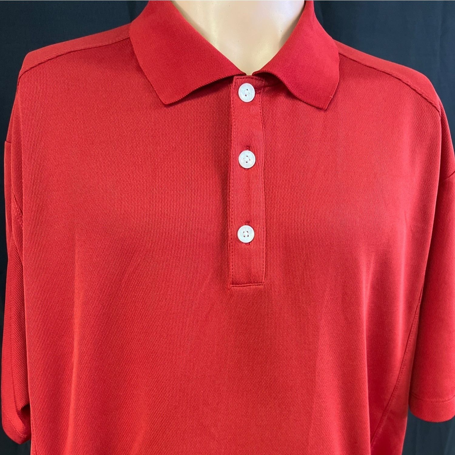 Nike Nike Golf Dri-Fit Men's Red Golf Shirt/Polo Size L SKU 4072 Size US L / EU 52-54 / 3 - 3 Thumbnail
