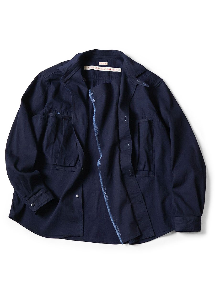 Kapital kapital 8oz IDG×IDG denim anorak shirt Size US M / EU 48-50 / 2 - 3 Thumbnail