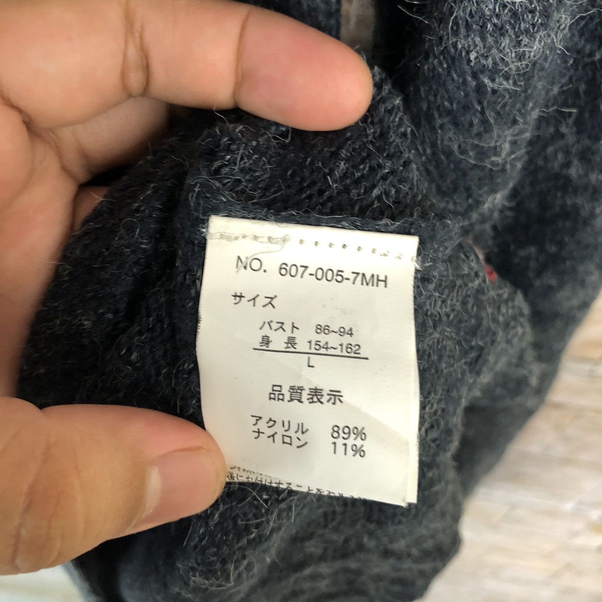 Homespun Knitwear × Japanese Brand × Vintage Navy Dark Blue Knitwear #A1089 Size M / US 6-8 / IT 42-44 - 11 Thumbnail