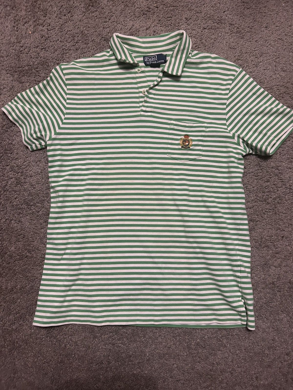Japanese Brand × Polo Ralph Lauren × Vintage VINTAGE Polo Ralph Lauren Crest Logo Polo Size US L / EU 52-54 / 3 - 1 Thumbnail