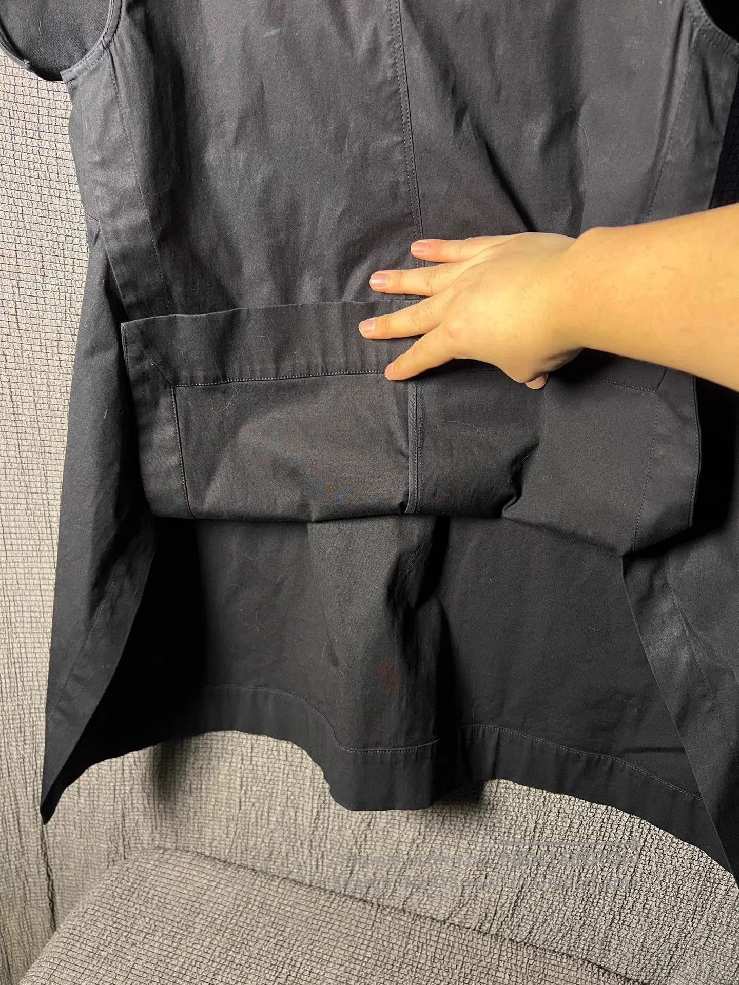 Rick Owens Black Sleeveless Asymmetrical Cowl Neck Top. Size US XS / EU 42 / 0 - 4 Thumbnail