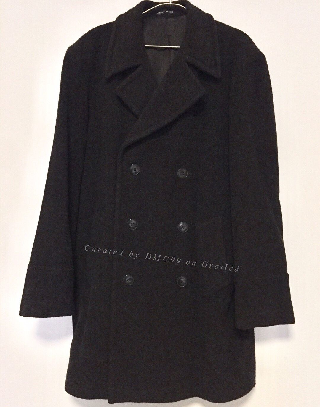 agnes b. agnes b. Homme Paris Gray Wool P-coat Size US S / EU 44-46 / 1 - 1 Thumbnail