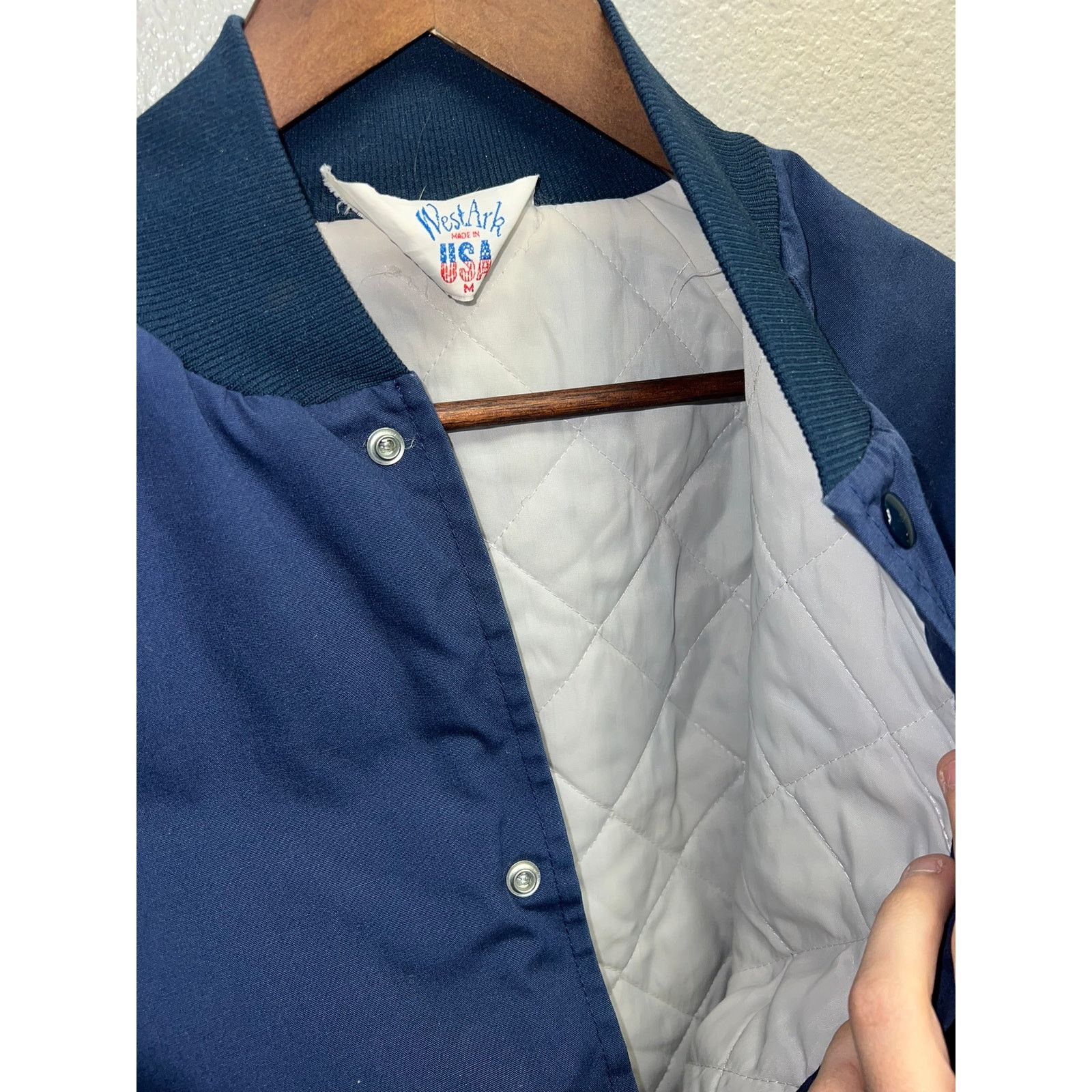Vintage Vintage Air Force Academy Bomber Jacket Fire Deparment 80s M Size US M / EU 48-50 / 2 - 7 Thumbnail