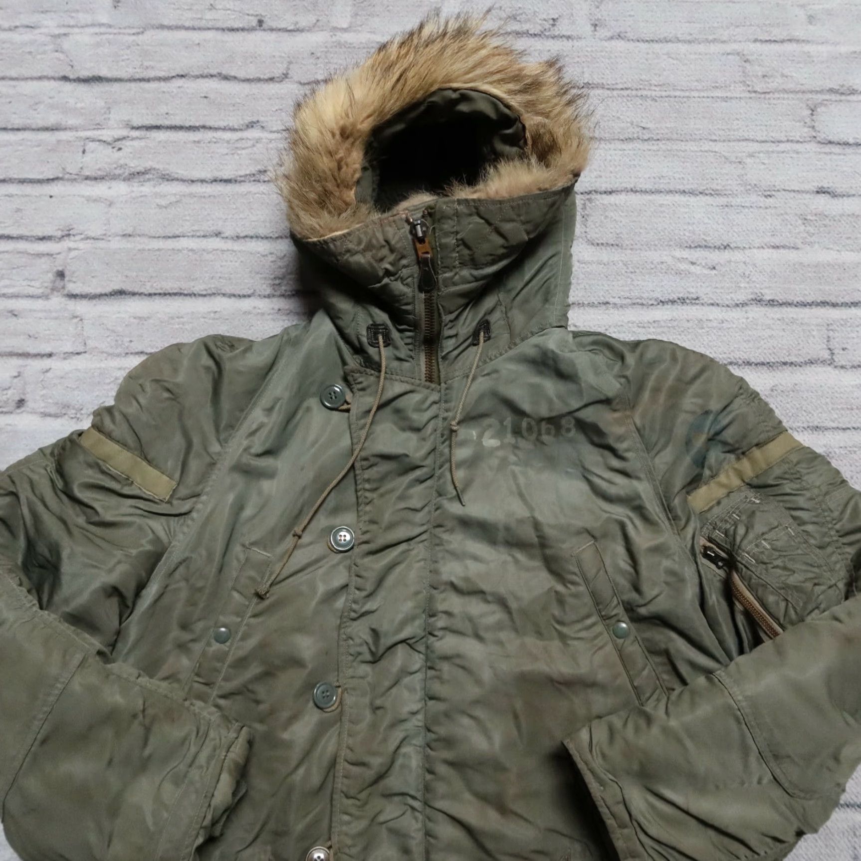 Vintage VINTAGE USAF US Air Force N-3B Flight Jacket Skyline Clothing Corp Jacket Mens L Green N-3B Vintage USAF Flight Jacket Size US L / EU 52-54 / 3 - 3 Thumbnail