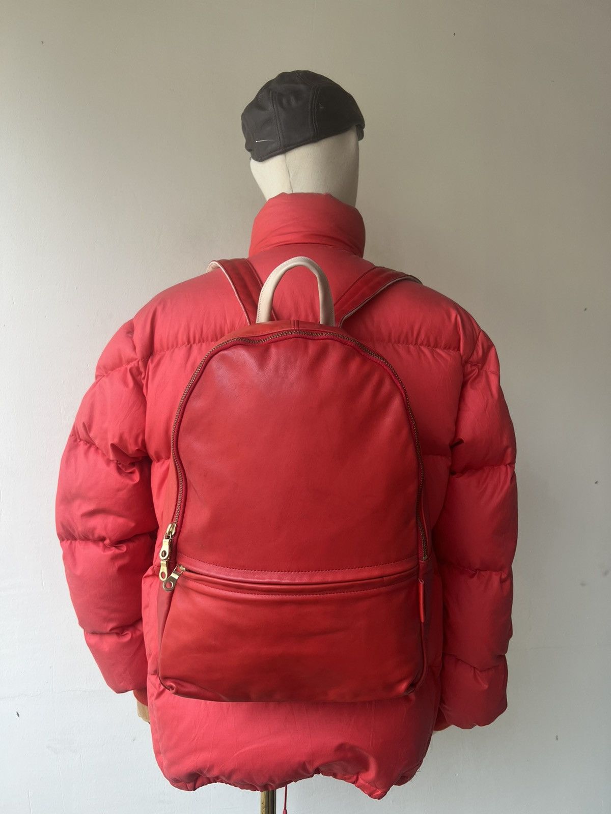 Shellac Agility Japan Patina Red Leather Backpack Bag Size ONE SIZE - 1 Thumbnail