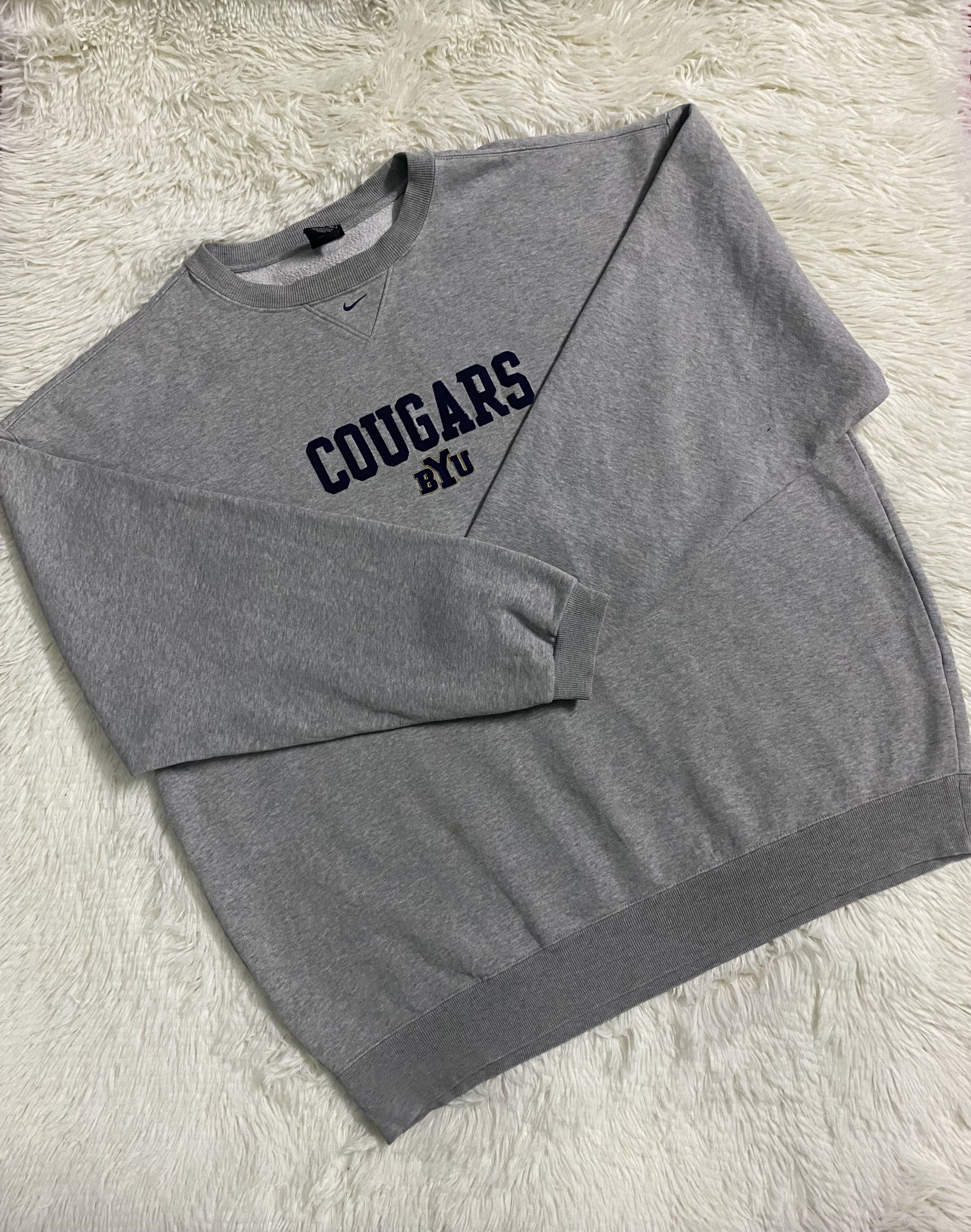 Nike Nike Center Baggy Style Sweatshirt Vintage Size US XL / EU 56 / 4 - 1 Thumbnail