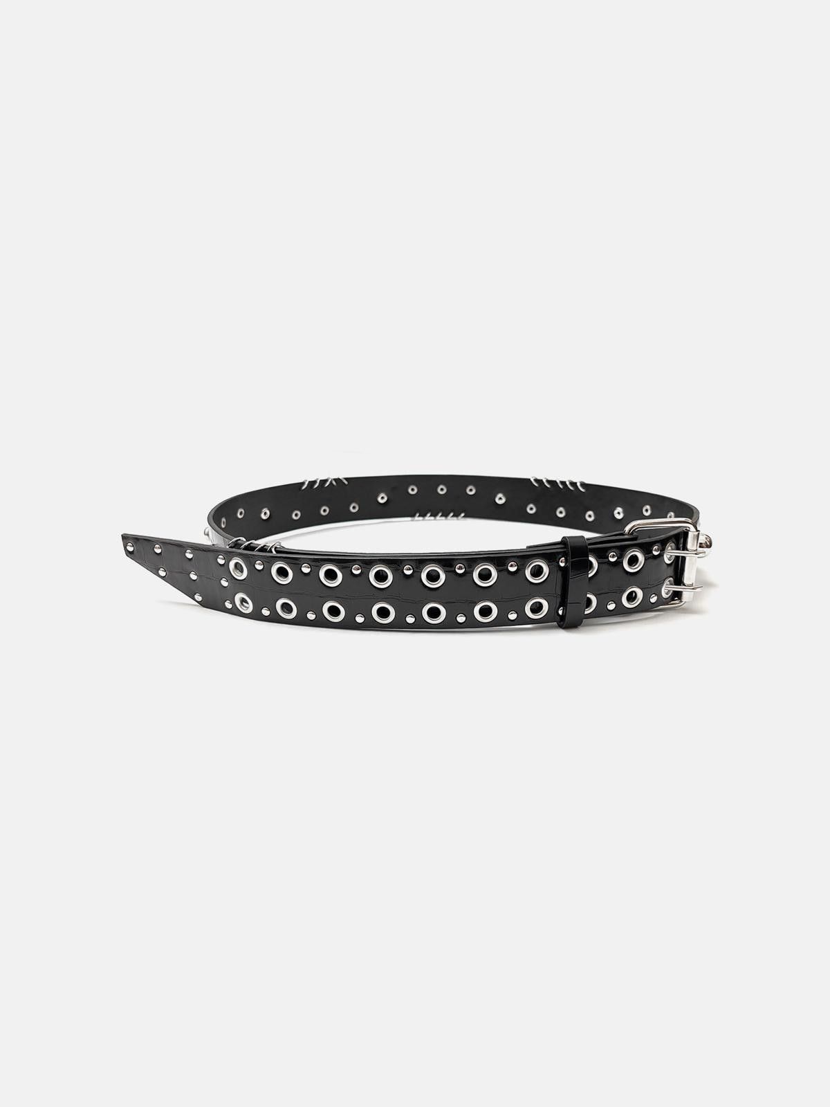 Japanese Brand Double Grommet Statement Belt Size ONE SIZE - 5 Thumbnail
