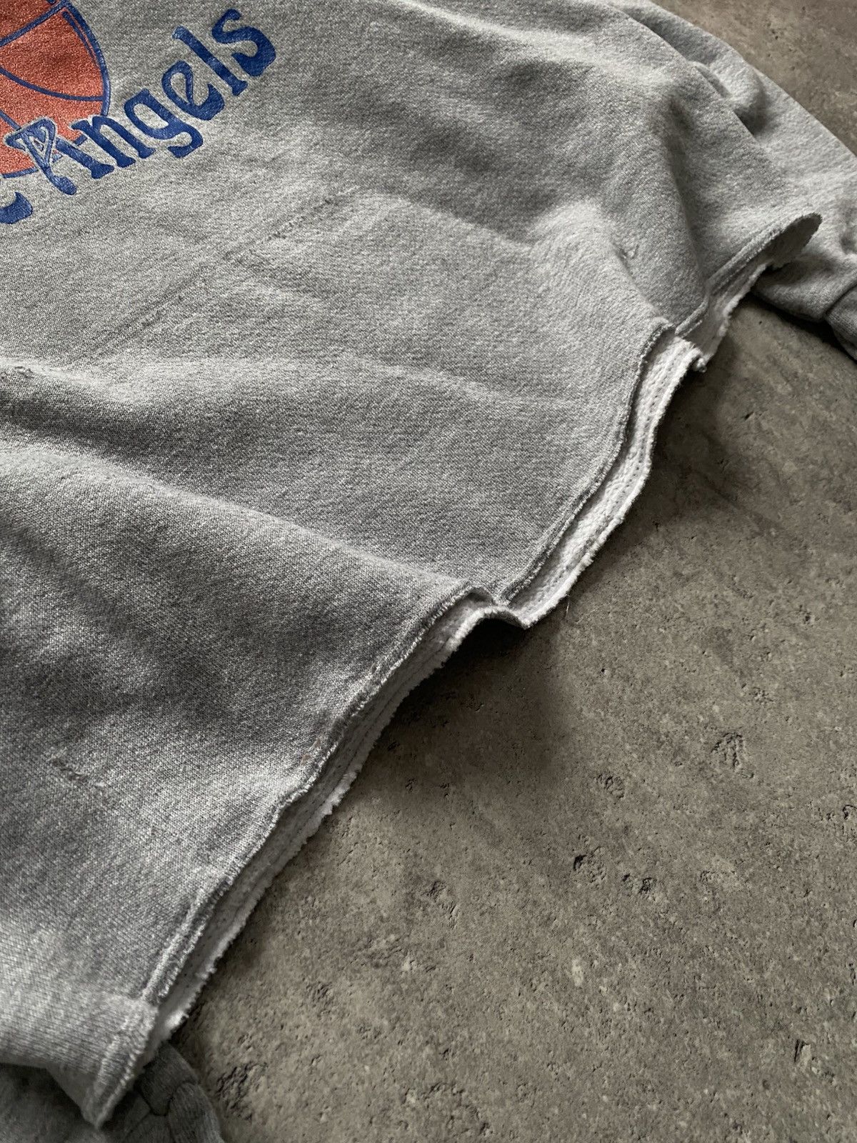 Unsound Rags × Vintage Vintage 90’s Distressed Grey Cropped Hoodie Blue Angels Size US M / EU 48-50 / 2 - 3 Thumbnail