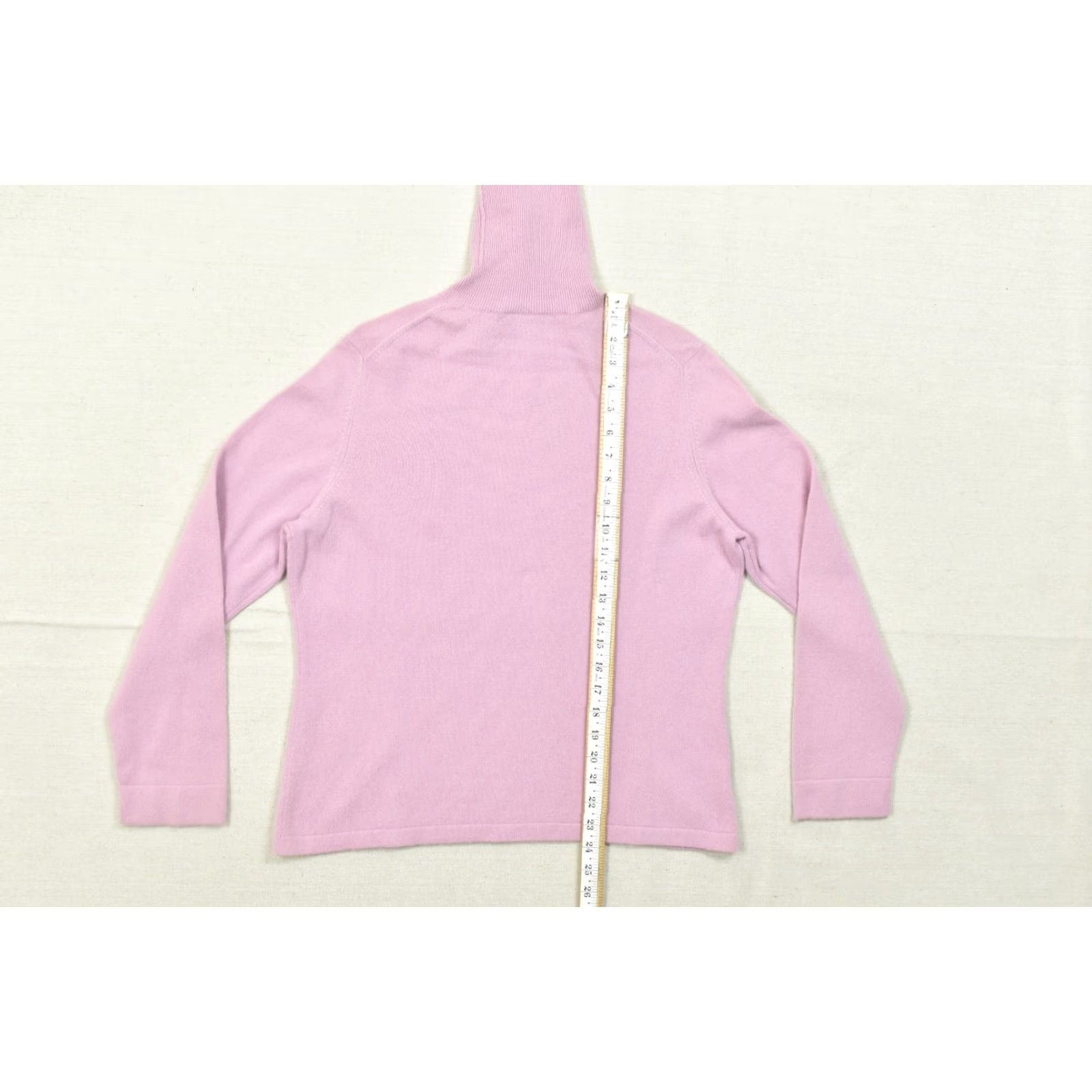 Ann Taylor Ann Taylor Petites Cashmere Sweater Womens XL Pink Turtleneck Long Sleeve Pullover Pullover Size XL / US 12-14 / IT 48-50 - 4 Thumbnail