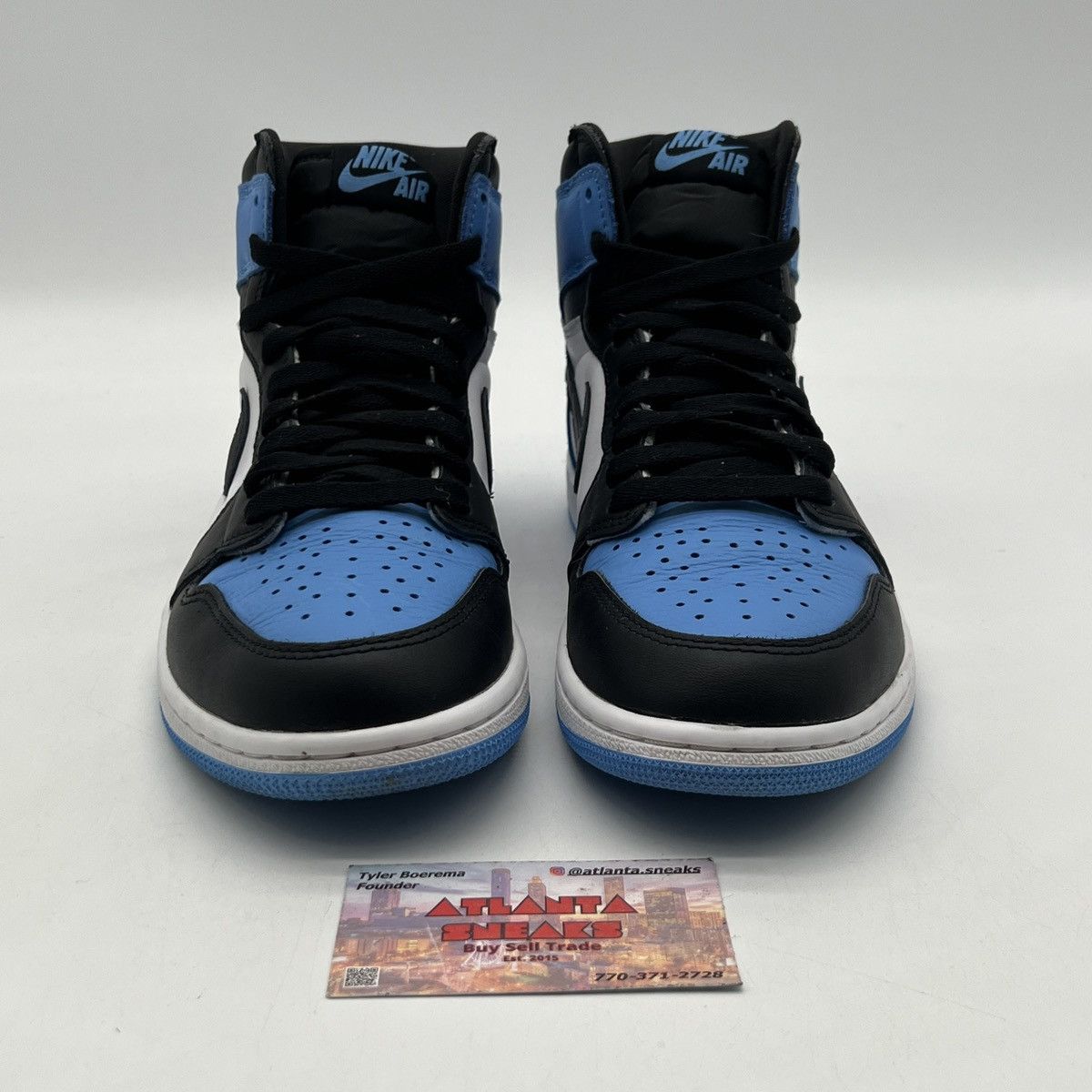 Nike Air Jordan 1 high unc toe Size US 8 / EU 41 - 2 Thumbnail