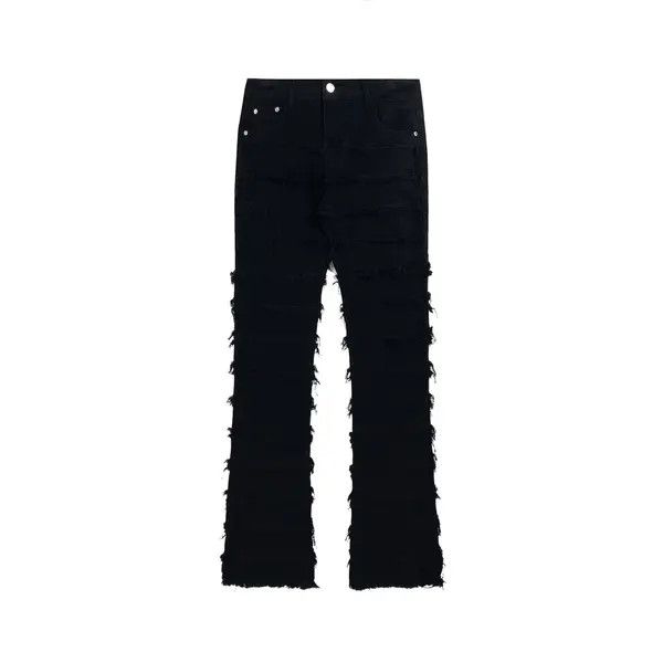 VIBE punk damaged flared ripped jeans Size US 34 / EU 50 - 4 Thumbnail
