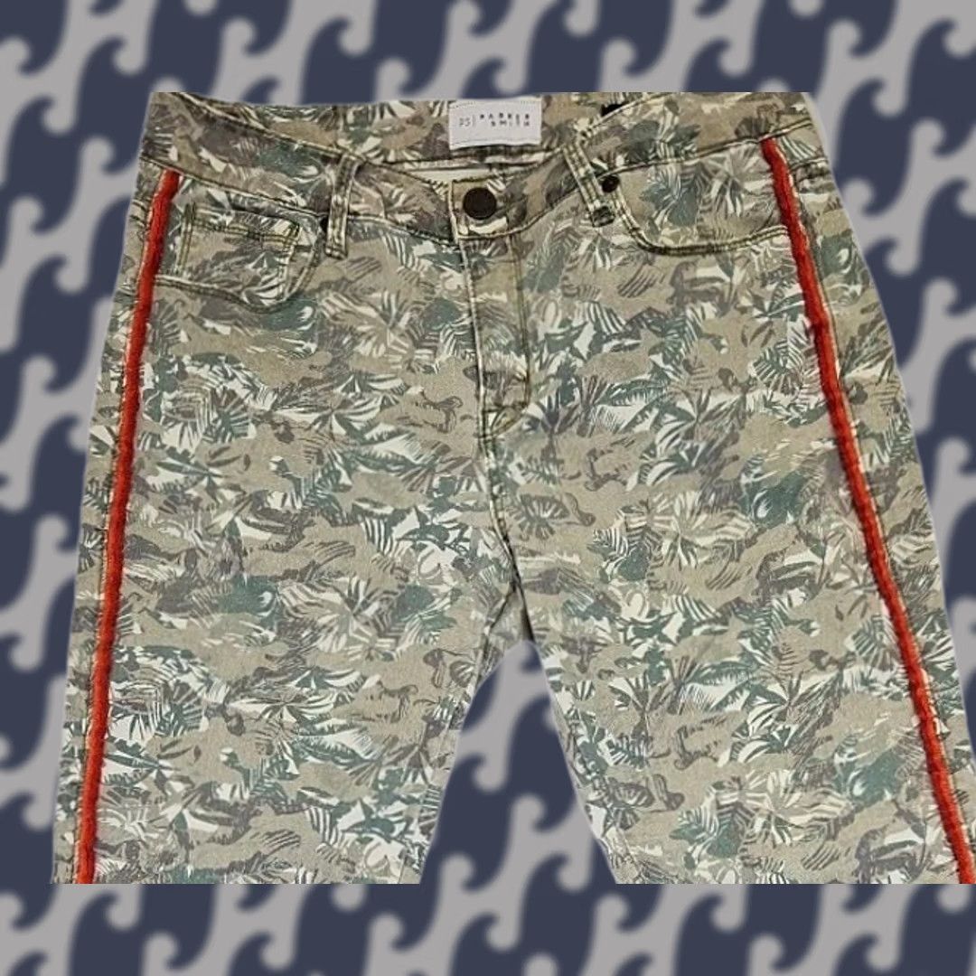 Parker Parker Smith Skinny Jeans Womens 28 Mid Palm Print Camouflage Zip 5-Pocket Cotton Blend Regular Size 28" / US 6 / IT 42 - 1 Thumbnail