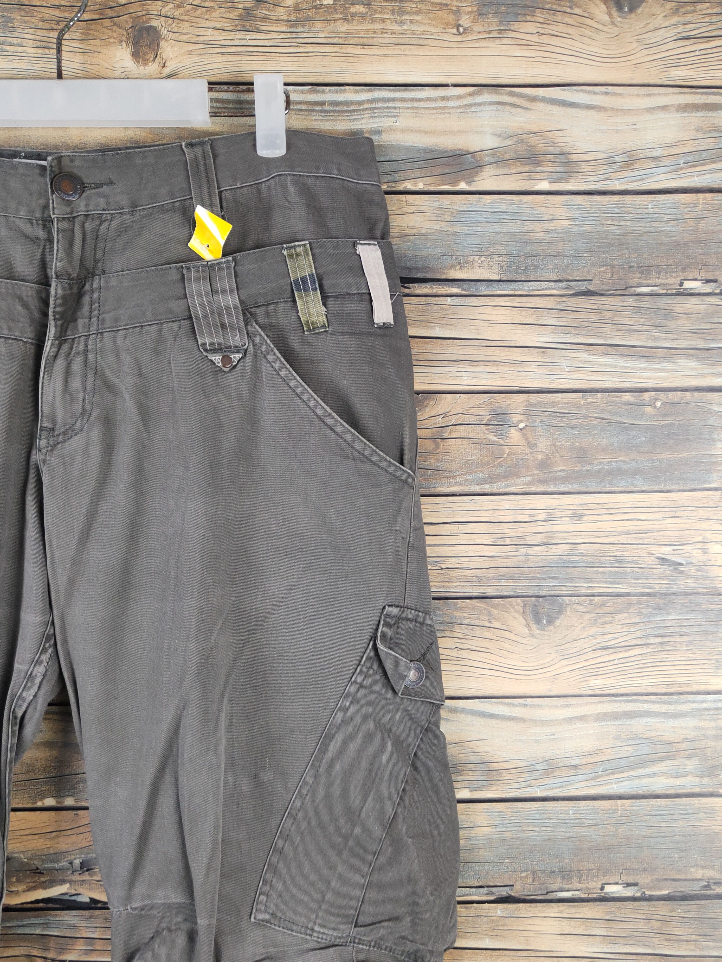 Japanese Brand DL Almighty Olive Multipocket Cargo Pants #2444 Size US 32 / EU 48 - 5 Thumbnail
