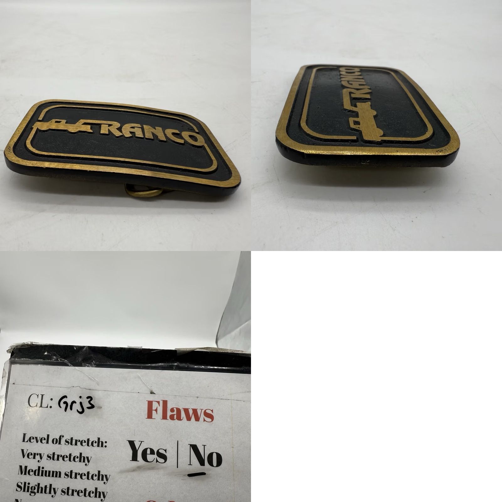 Vintage Vintage Ranco Custom Dump Trailers Promo Belt Buckle Trucker Brass Dyna Size ONE SIZE - 8 Thumbnail