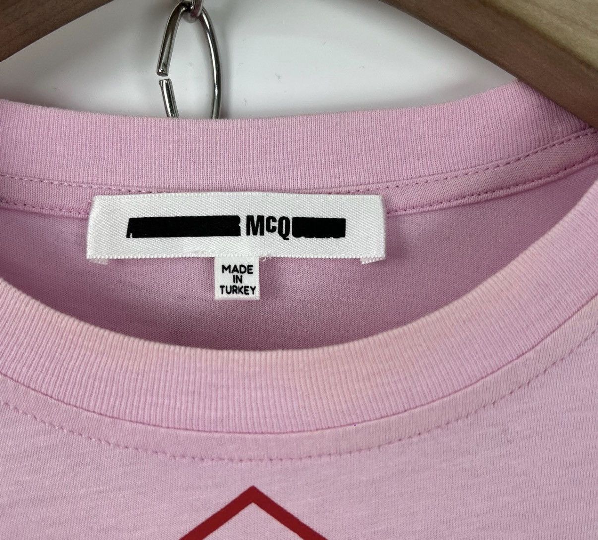 Alexander McQueen Alexander McQueen/Mcq Letter Print Pink Short Sleeve K12 Size S / US 4 / IT 40 - 4 Thumbnail