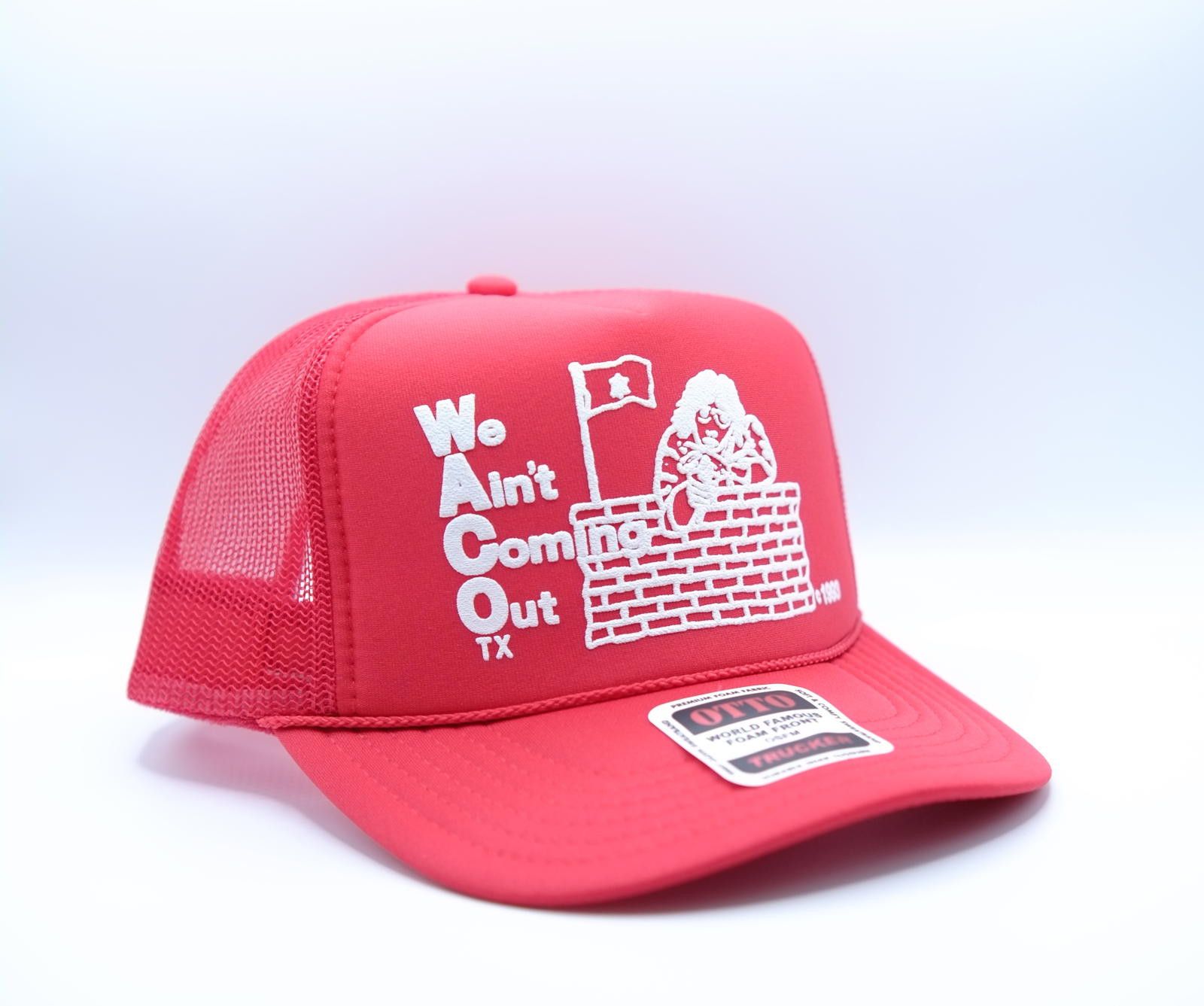 Designer Waco Texas Seige 1993 Souvenir Hat Red David Koresh Size ONE SIZE - 1 Thumbnail