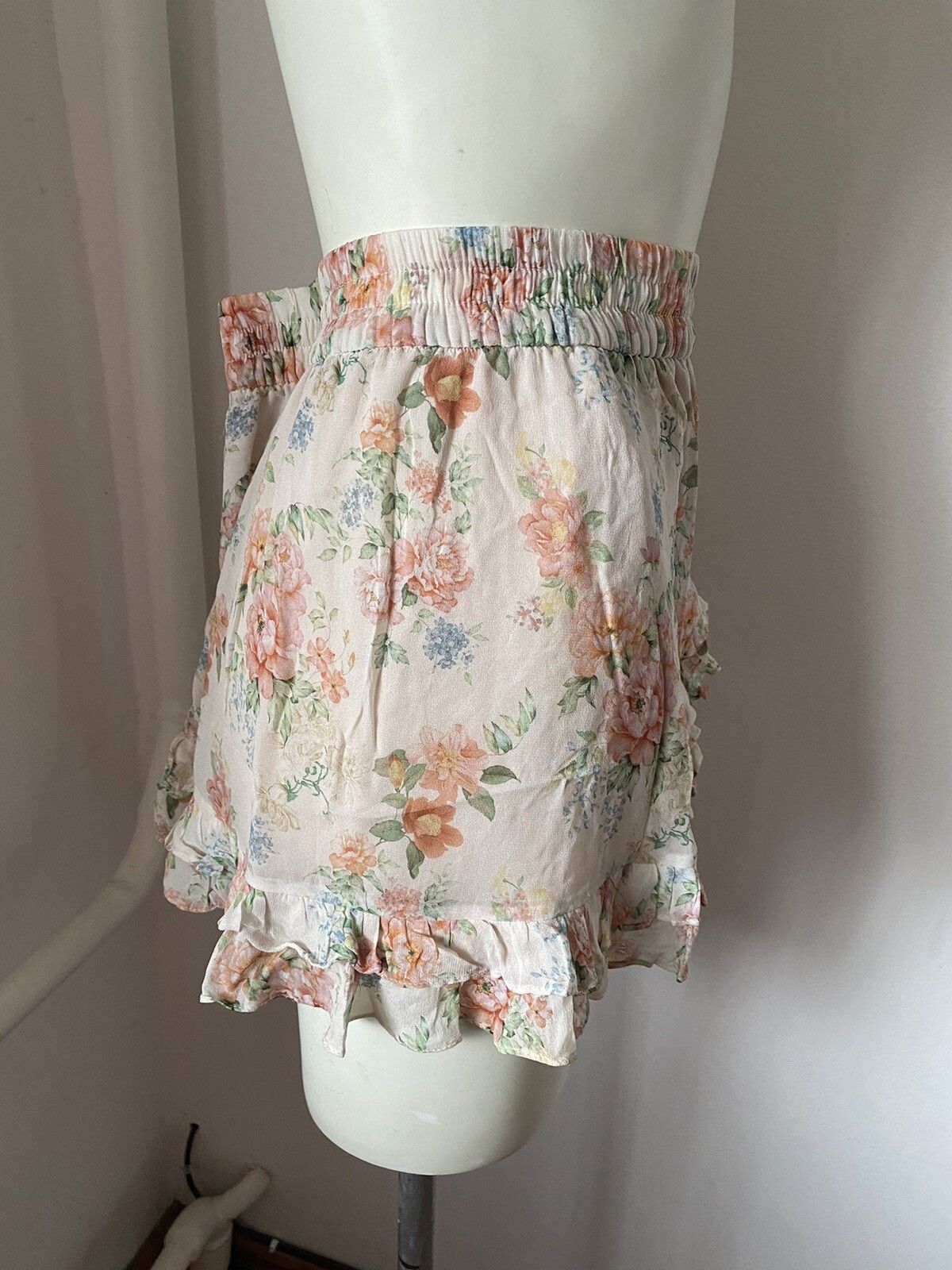 Other Zara Mini Flared Ruffled Skirt Floral Size L Sk43 Size 34" / US 12 / IT 48 - 4 Thumbnail
