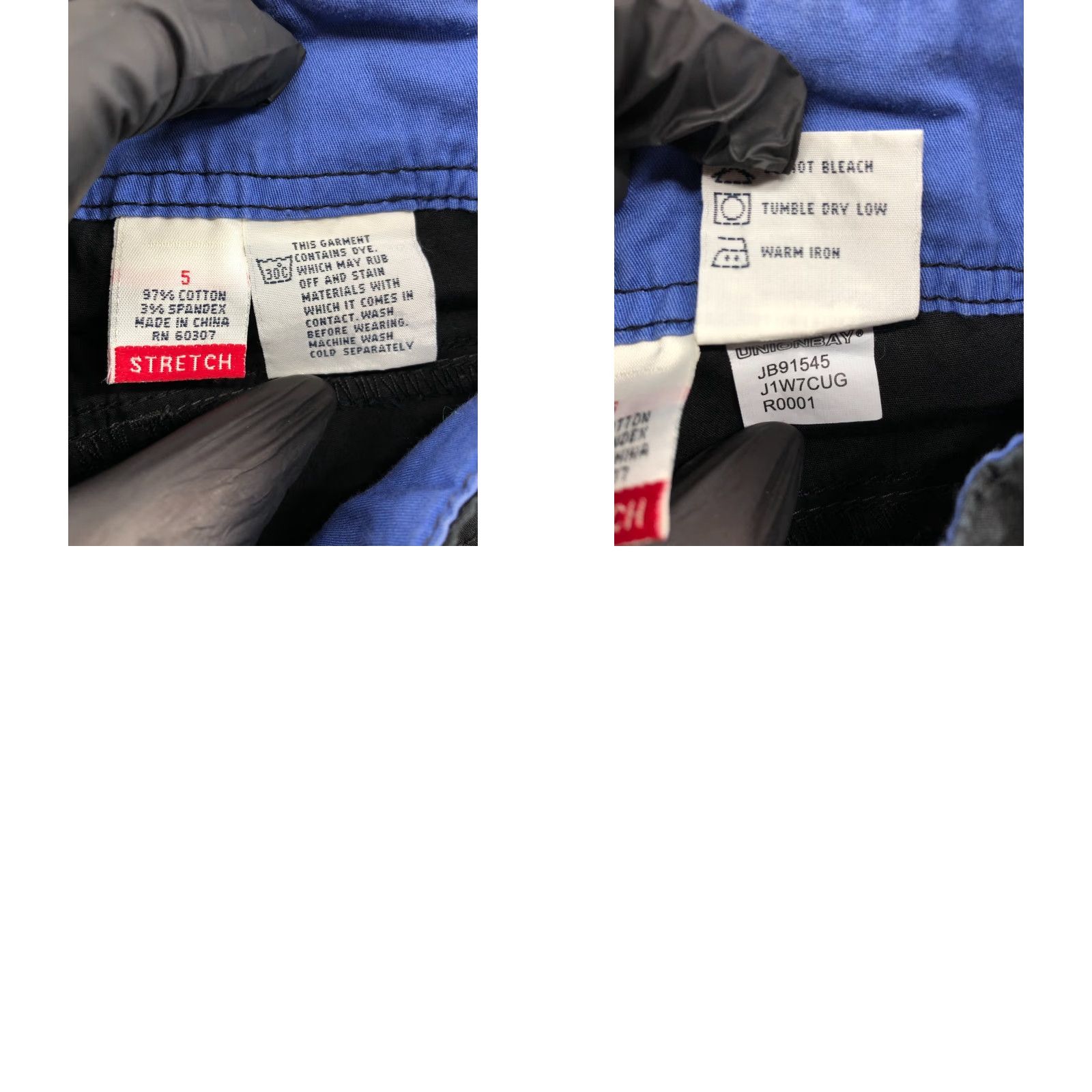 Vintage Union Bay Bootcut Pants Size 5 Womens Dark Wash Black Chino Regular Inseam 32"} Size 27" / US 4 / IT 40 - 9 Thumbnail