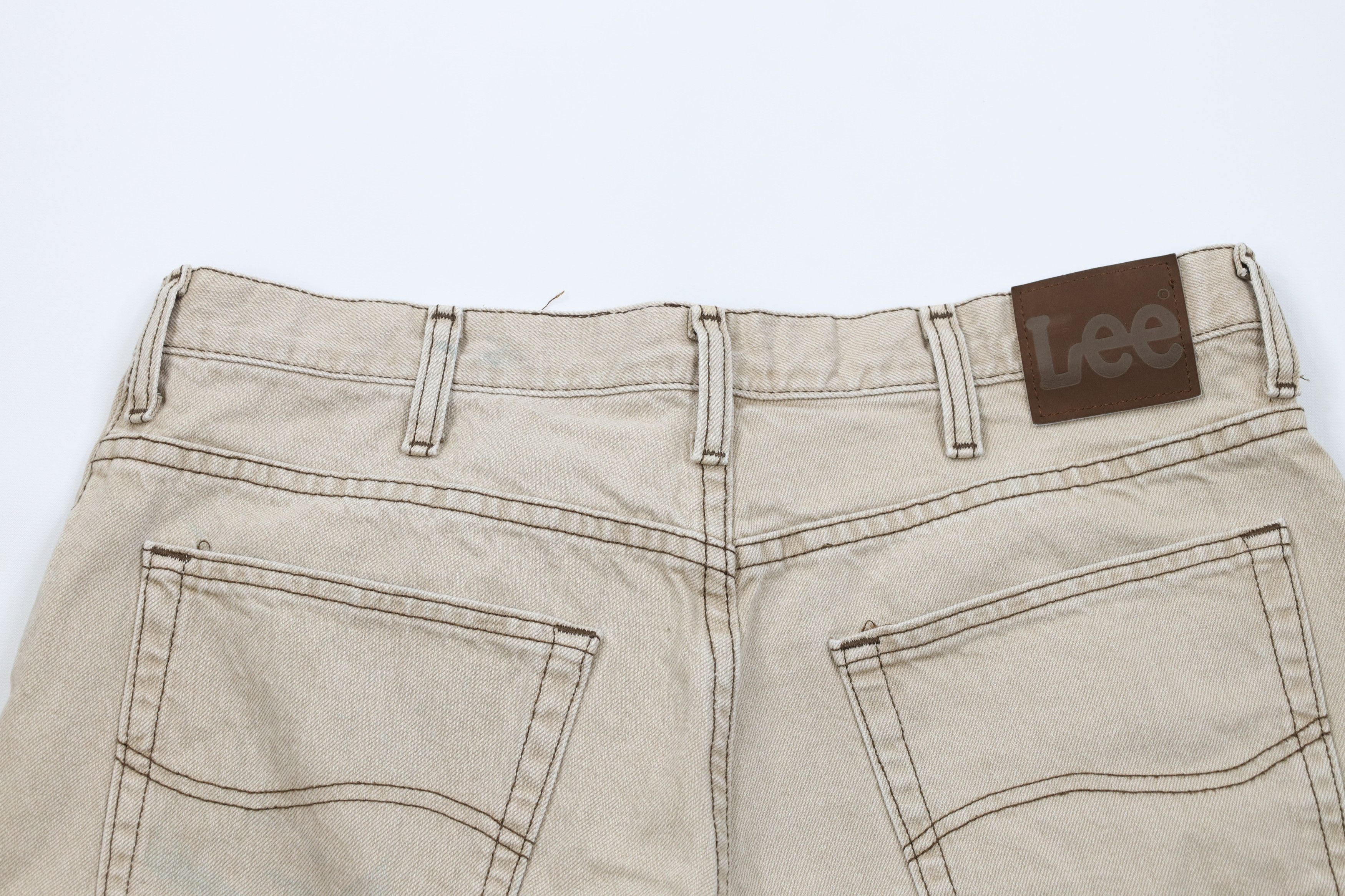 Lee × Vintage Vintage 90s Lee Above Knee Denim Jean Shorts Jorts Cotton Size US 34 / EU 50 - 10 Thumbnail