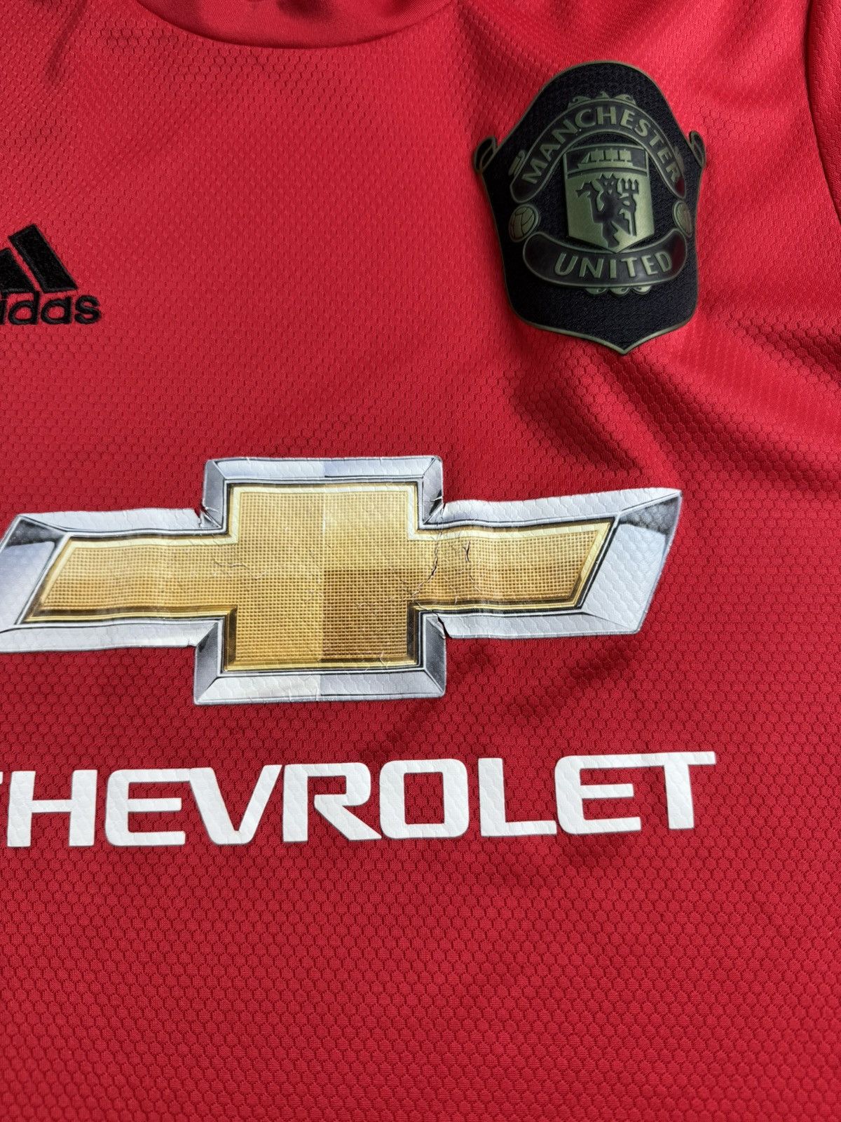 Adidas Vintage Manchester United 2019/2020 Red Soccer Football T Shirt Jersey Kit Size US S / EU 44-46 / 1 - 8 Thumbnail