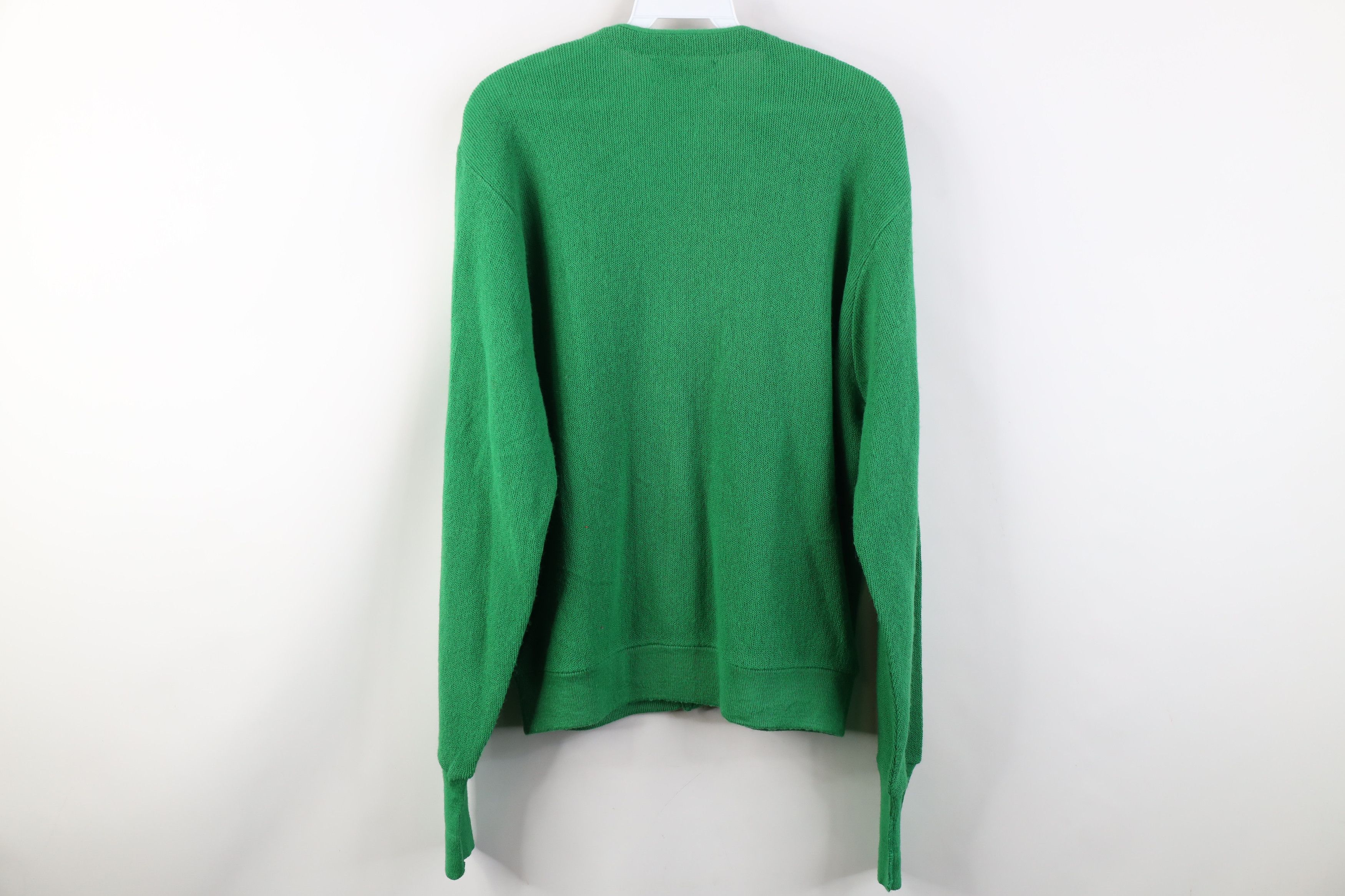 Vintage Vintage 70s Streetwear Cobain Cardigan Sweater Green USA Size US S / EU 44-46 / 1 - 8 Thumbnail
