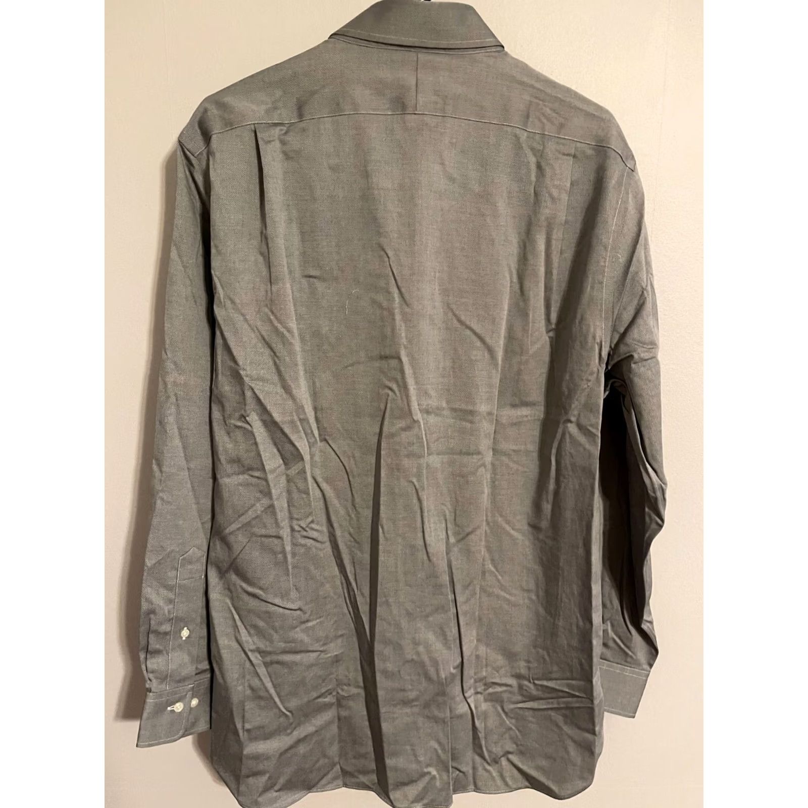 Polo Ralph Lauren VINTAGE Polo Ralph Lauren Slim Fit Easy Care L/S Button Dress Shirt Mens 17 34/35 Gray Size 46R - 5 Thumbnail