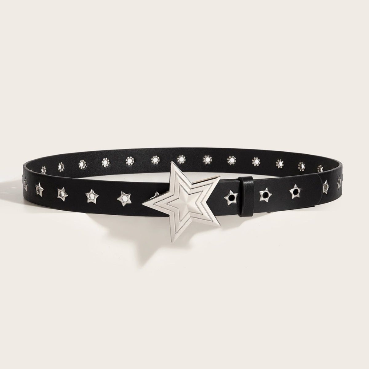 Designer Star Vintage Belt Riveted Belts Menswear Accessories Size ONE SIZE - 6 Thumbnail