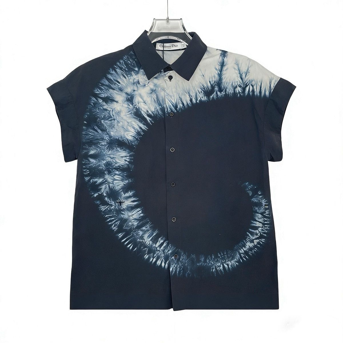 Dior Dior Dark Blue Gradient Tie-Dye Short Sleeve Shirt K26WX Size XS / US 0-2 / IT 36-38 - 1 Thumbnail