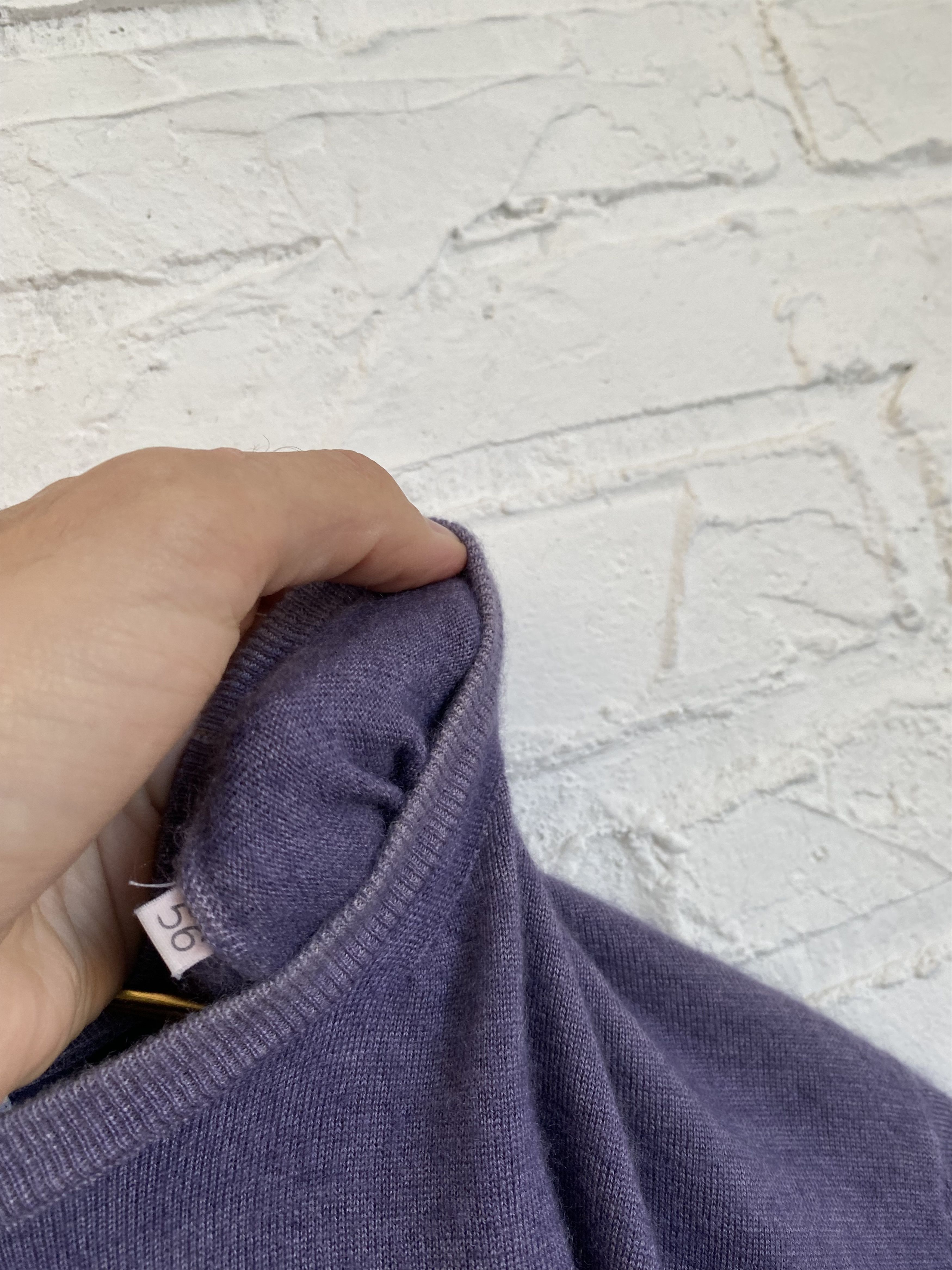 Malo Malo cashmere violet sweater Size US XL / EU 56 / 4 - 6 Thumbnail