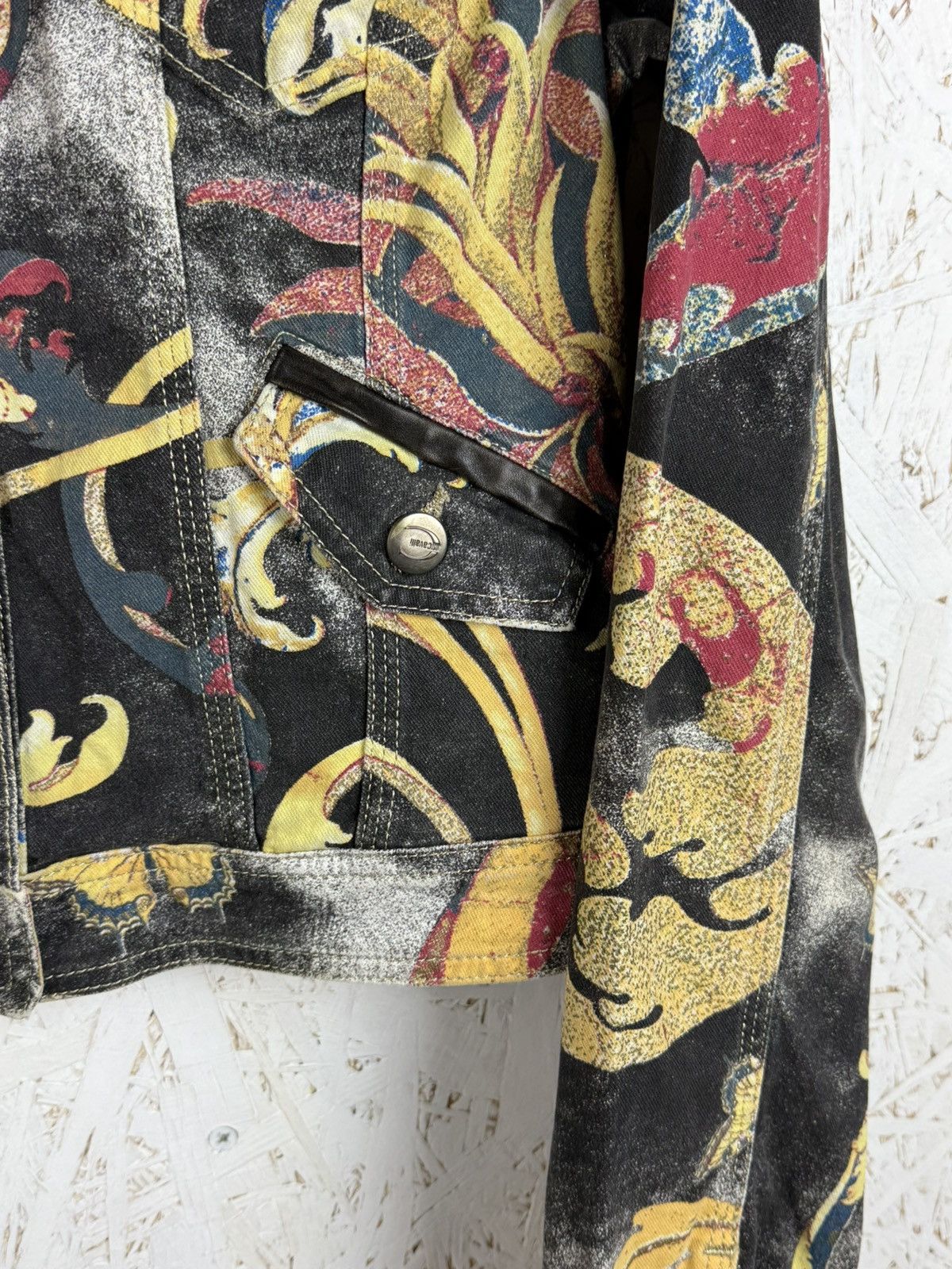 Just Cavalli Vintage Just Cavalli SS2007 Floral Baroque Print Jacket M Size M / US 6-8 / IT 42-44 - 5 Thumbnail