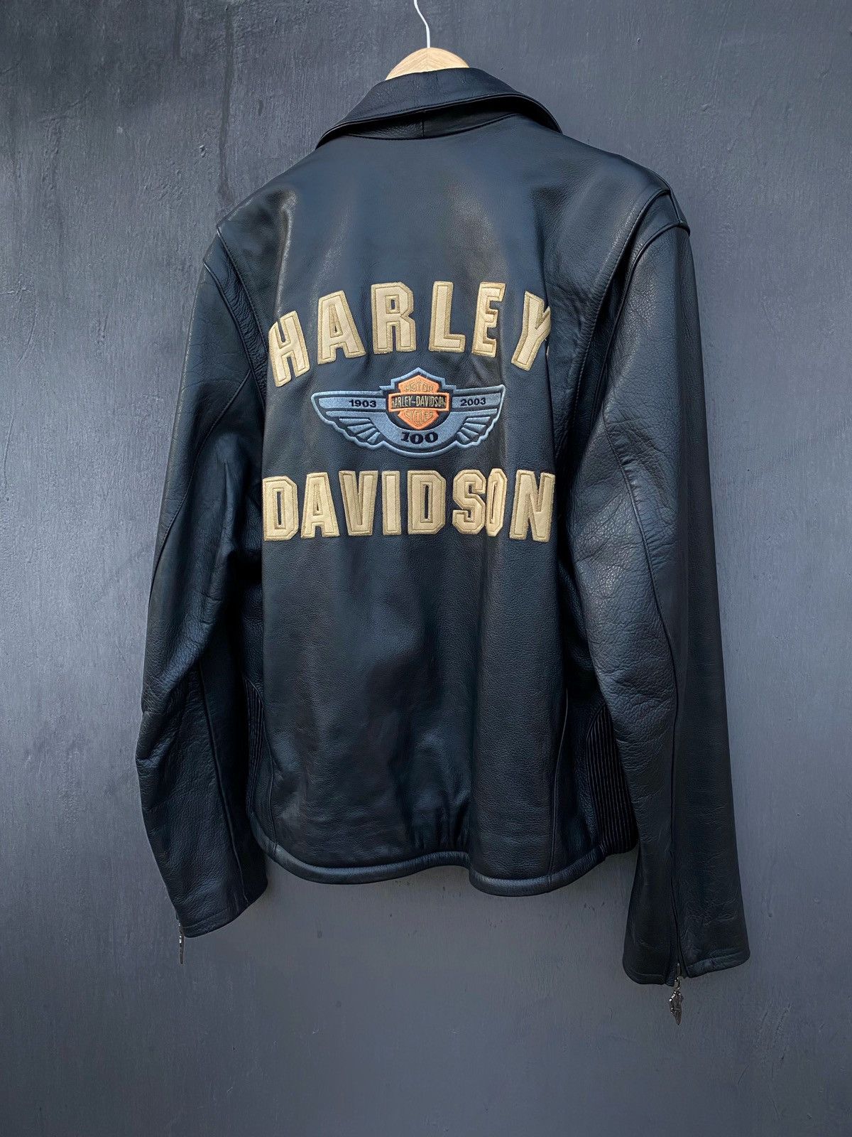 Harley Davidson × Vintage Harley Davidson Vintage leather jacket size L/XL Size US XL / EU 56 / 4 - 2 Thumbnail
