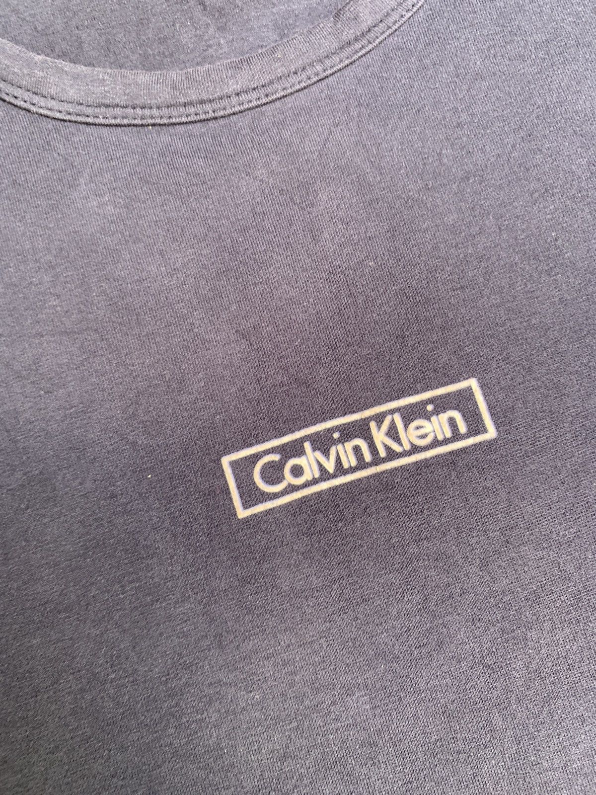 Calvin Klein y2k Calvin Klein Faded Black Trash Petite Fitted Top Size S / US 4 / IT 40 - 4 Thumbnail