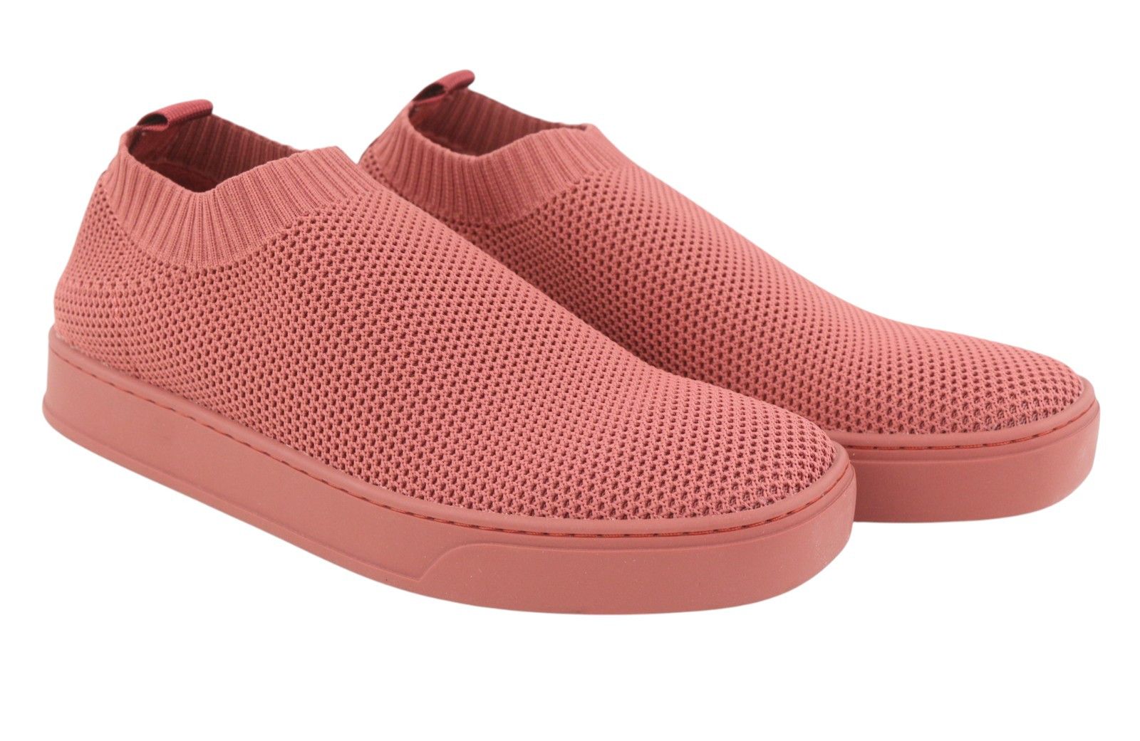 MAX&Co. EU38 Brick Red Textured Slip On Square Sole Sneakers 88723 Size US 7 / IT 37 - 1 Thumbnail