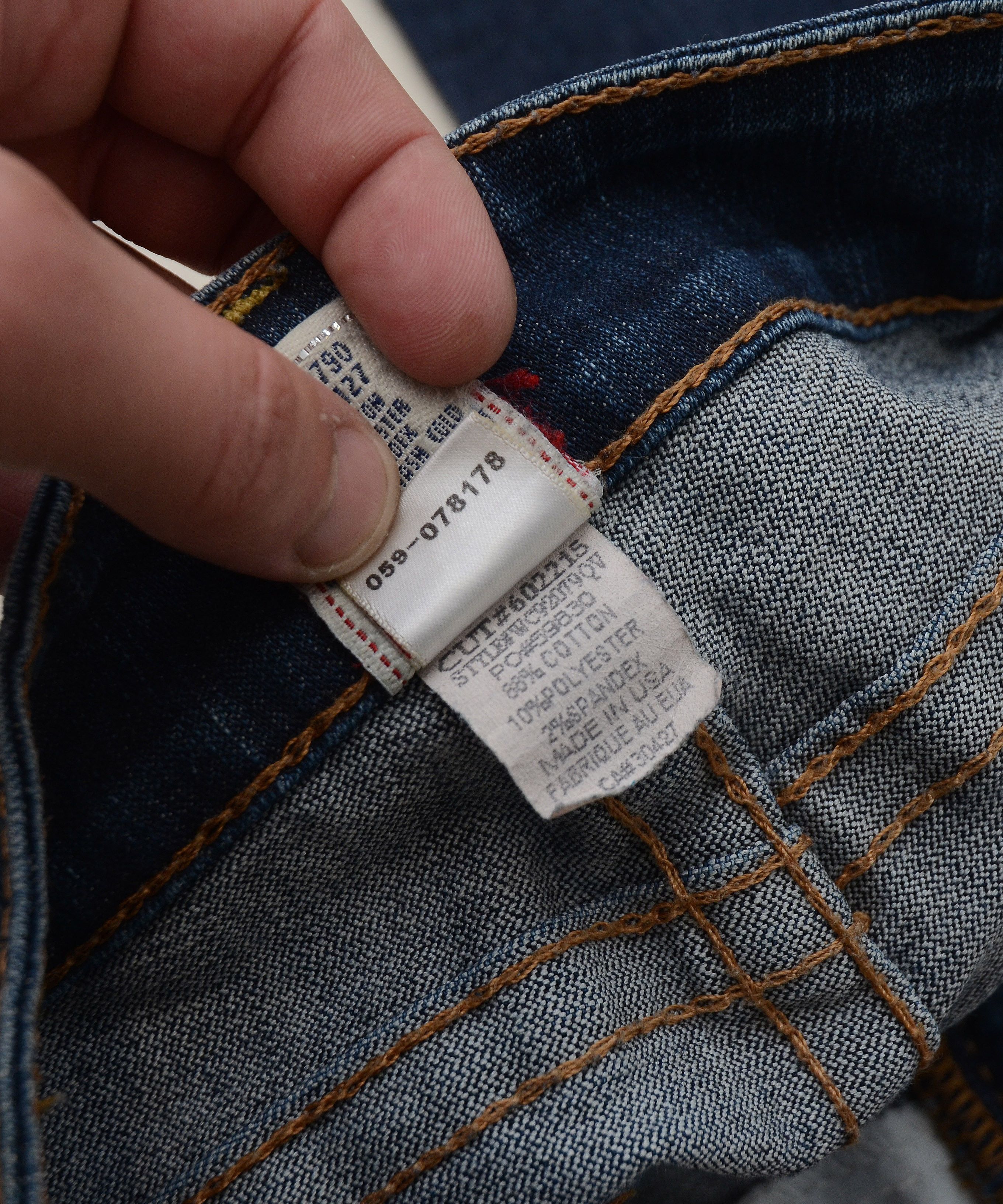 True Religion × Vintage Y2k Low Rise Crazy Skinny True Religion Golden Edition USA Size 28" / US 6 / IT 42 - 14 Thumbnail
