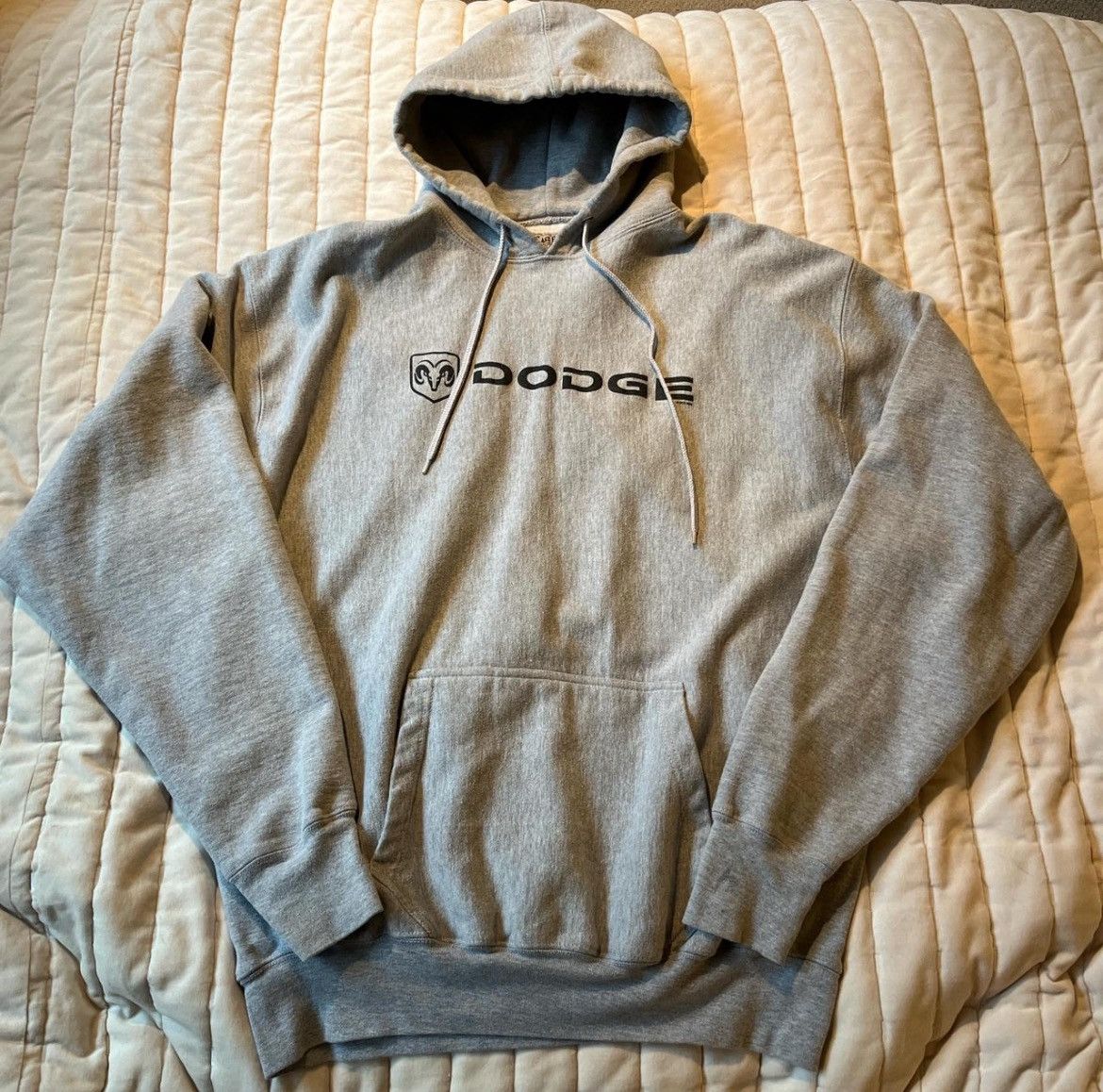 Vintage Dodge XL Grey Baggy Hoodie. Size US XL / EU 56 / 4 - 1 Thumbnail