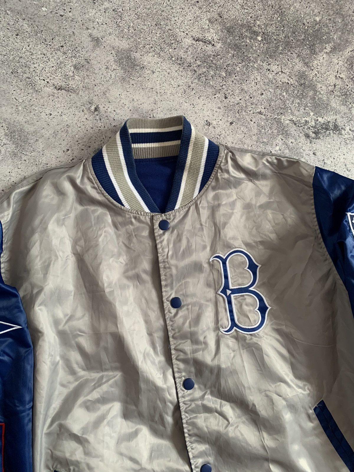 MLB Los Angeles Dodgers MLB Reversible Satin Bomber Jacket Size US XL / EU 56 / 4 - 7 Thumbnail