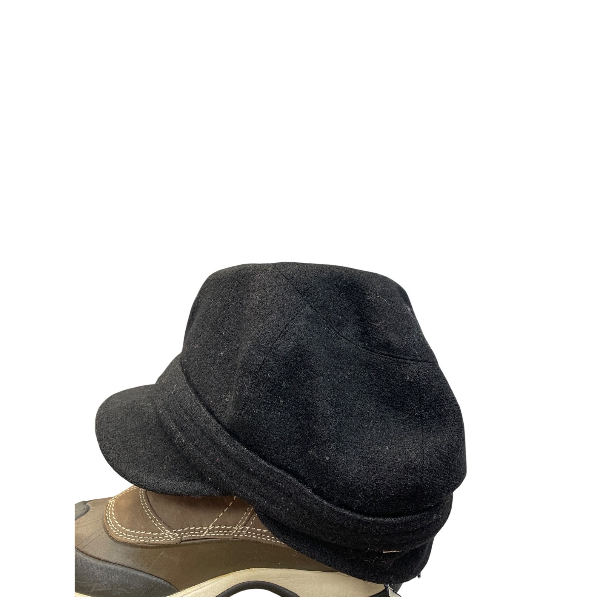 Other Wallaroo Devon Womans Black Wool Newsboy Fiddler lined cap h Size ONE SIZE - 4 Thumbnail
