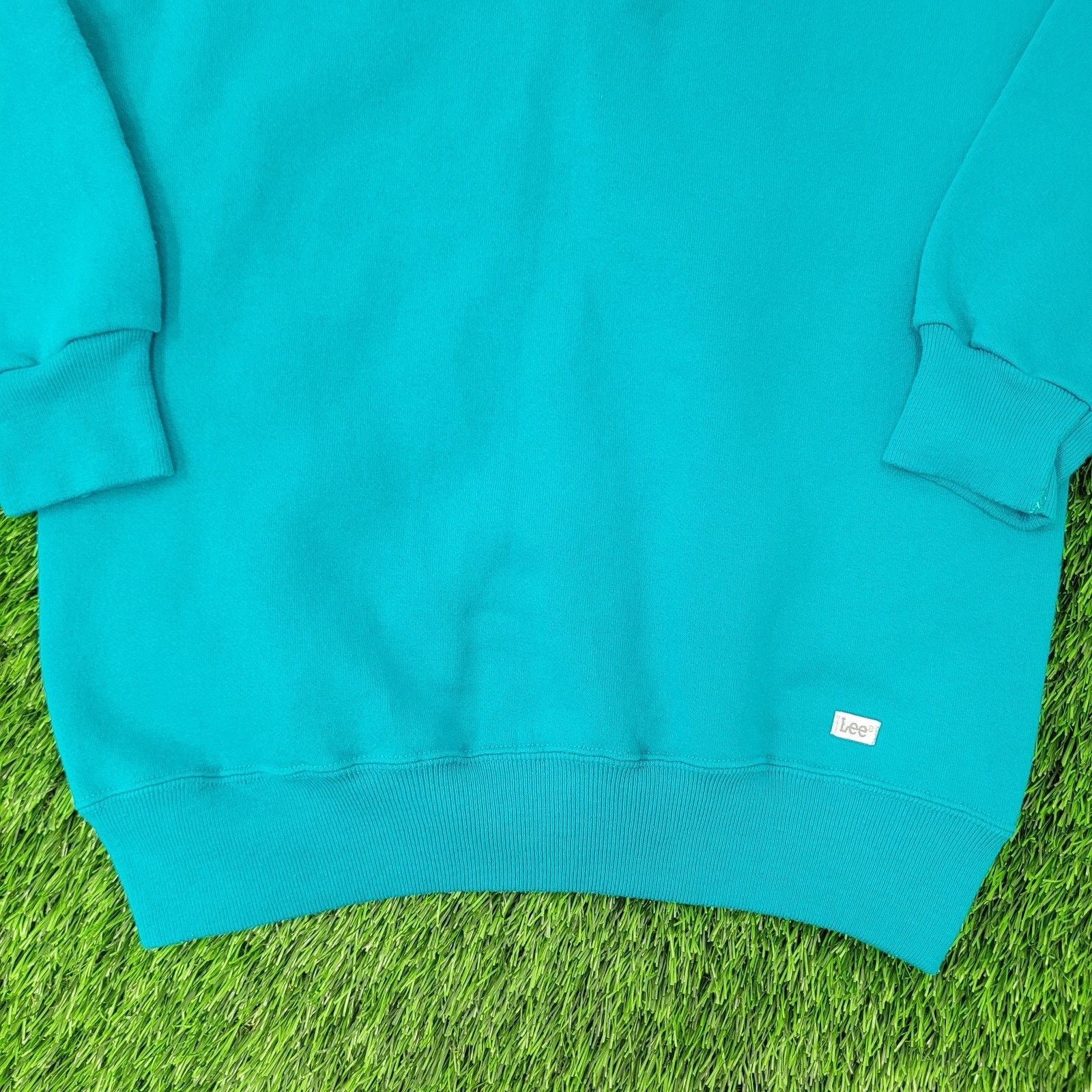 Lee Vintage 90s MOD LEE Sweatshirt Women Large 20x26 Blue Henley Size L / US 10 / IT 46 - 16 Thumbnail