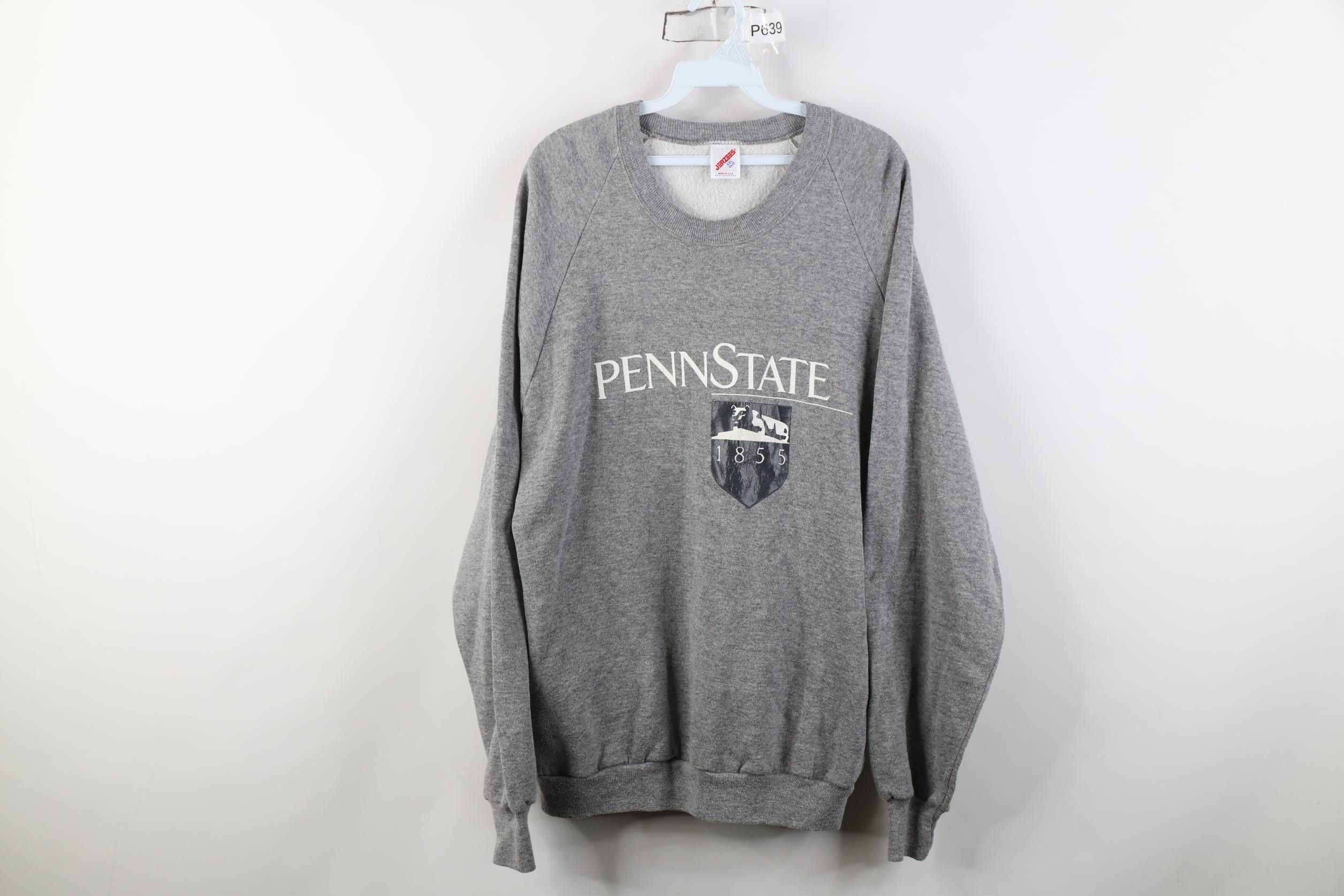 Vintage Vintage 90s Penn State University Crewneck Sweatshirt Gray Size US XXL / EU 58 / 5 - 1 Thumbnail