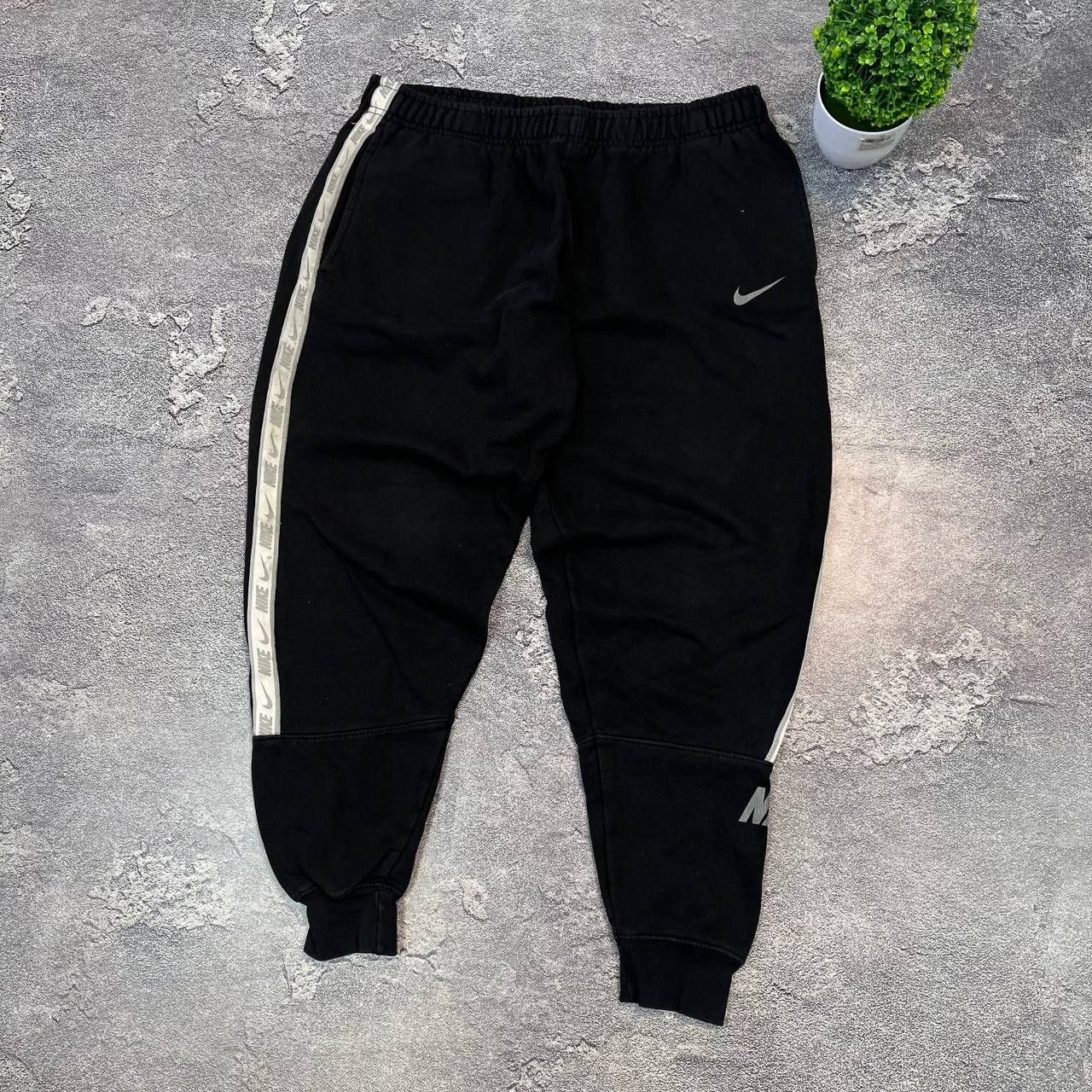 Nike Vintage Nike Black Drill Baggy Sweatpants Pants Sz M Size US 33 - 6 Thumbnail