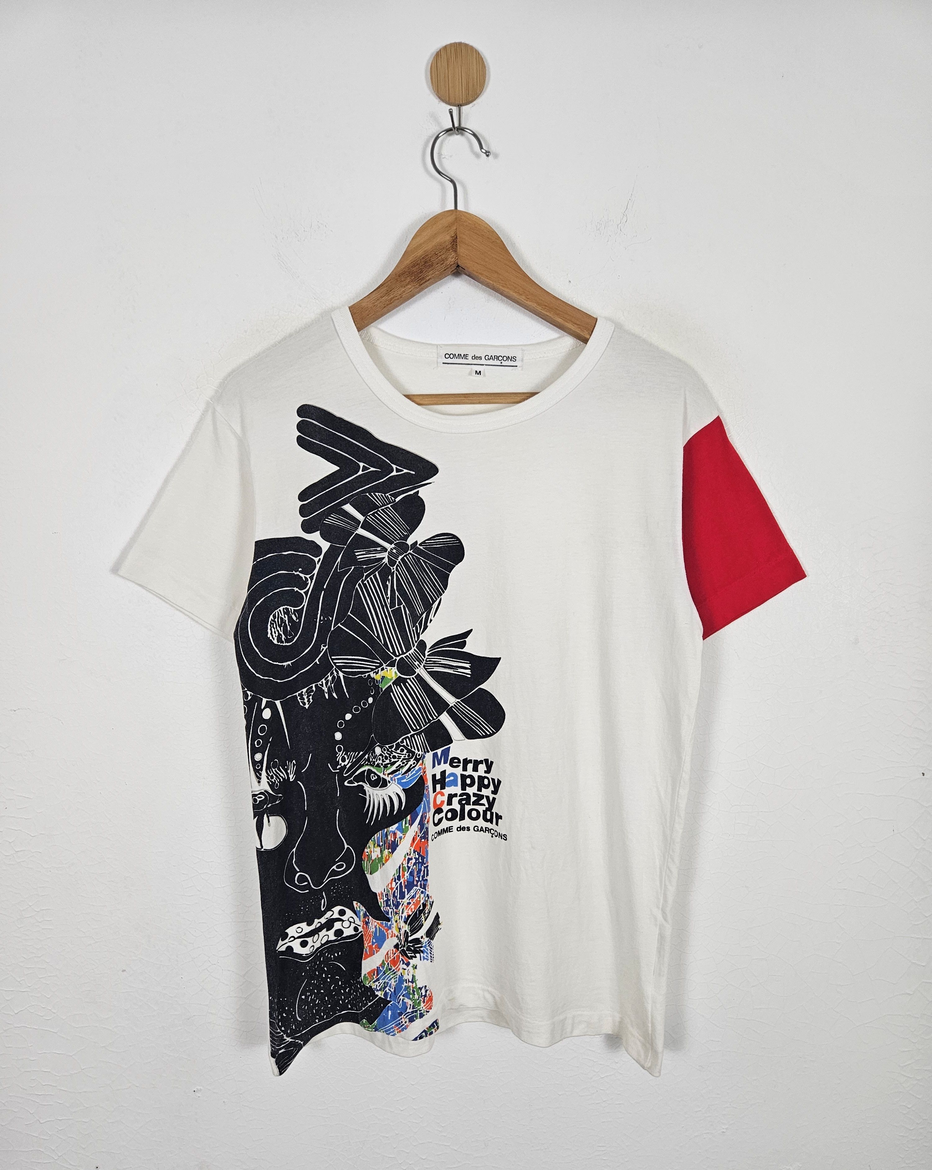 Comme des Garcons CDG Merry Happy Crazy Colour shirt