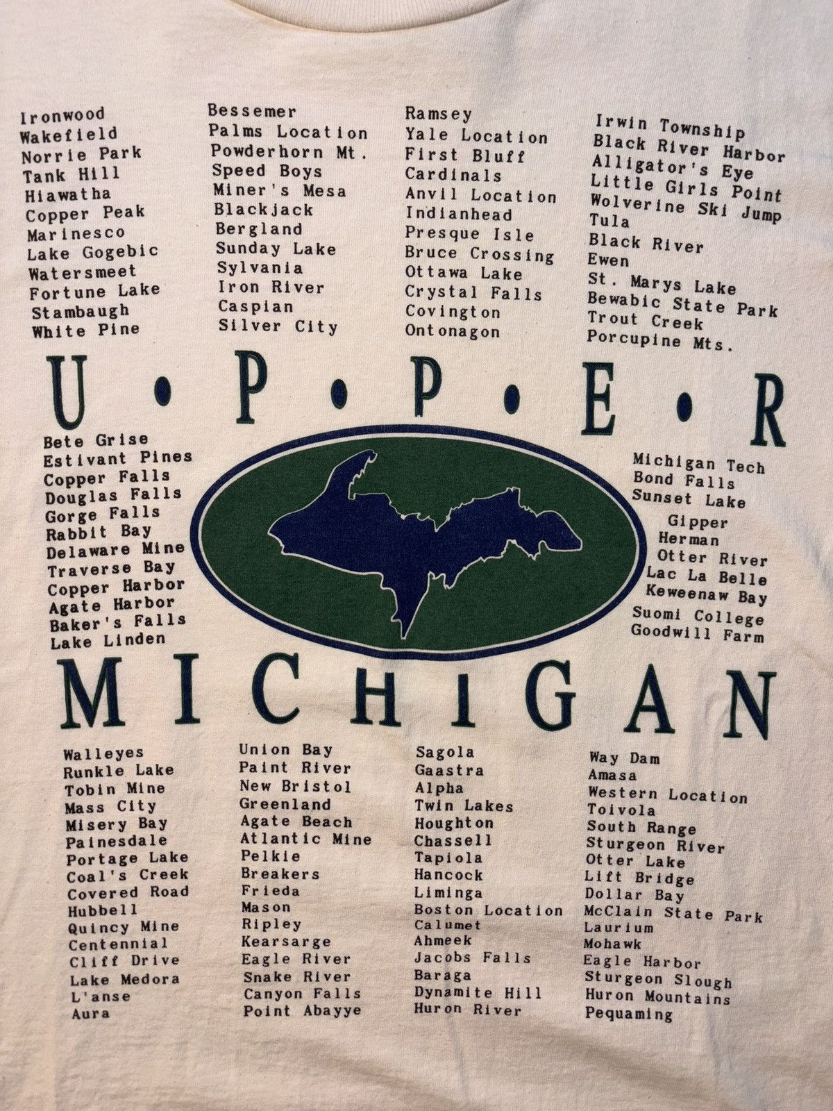 Lee Vtg Michigan Upper Peninsula City Tourist Souvenir 90’s USA Size US L / EU 52-54 / 3 - 2 Thumbnail