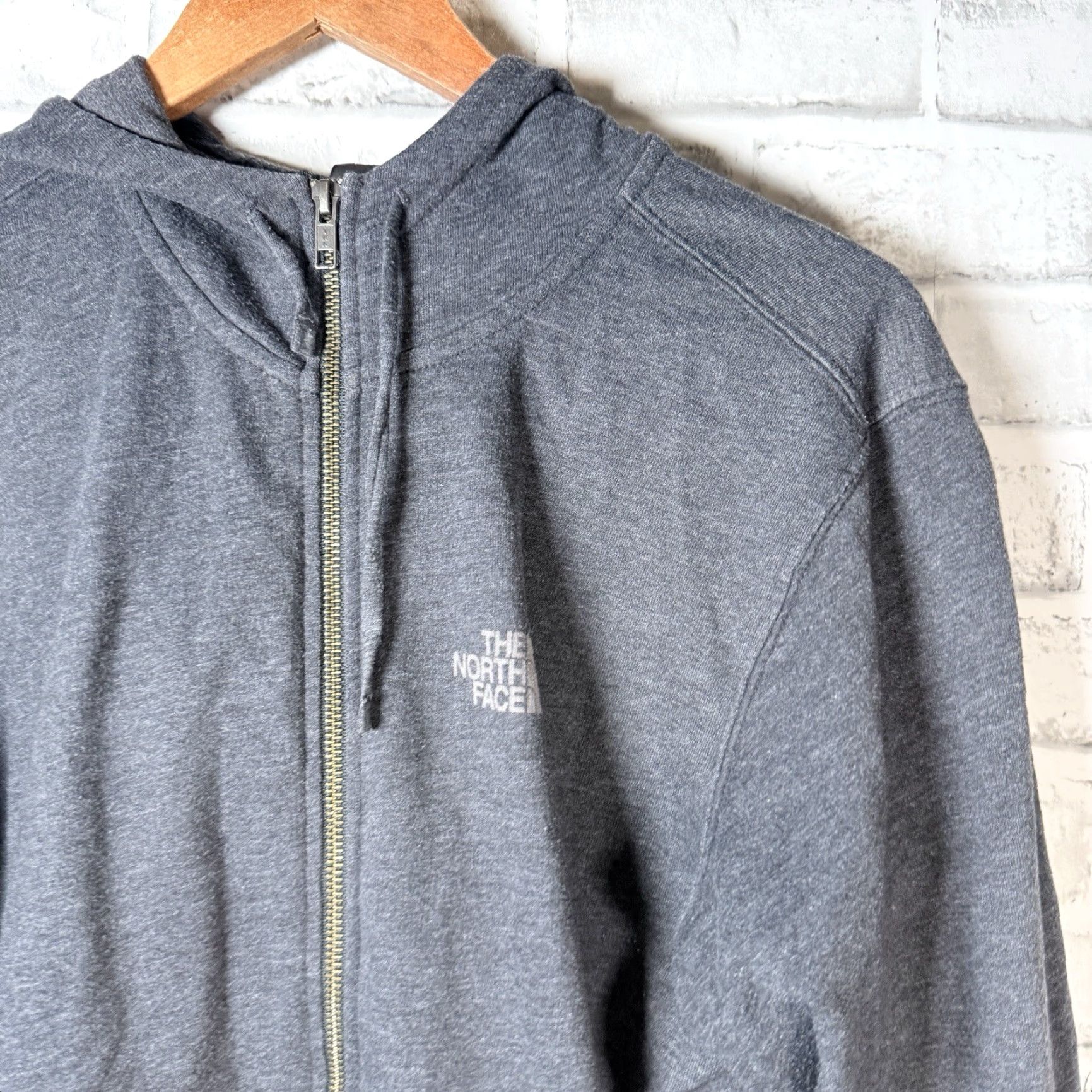 The North Face The North Face Gray Full Zip Hoodie Jacket Mens Size M Size US M / EU 48-50 / 2 - 2 Thumbnail