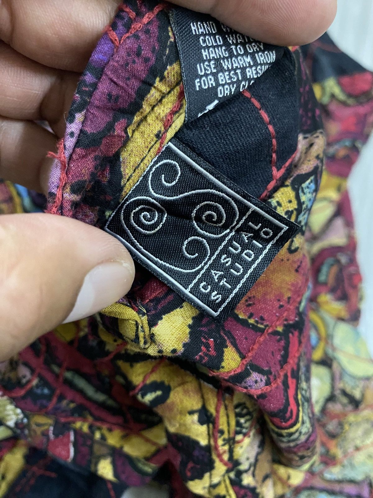 Other Vintage Abstract Art Pattern Jacket – Bold Multicolour Size M / US 6-8 / IT 42-44 - 11 Thumbnail