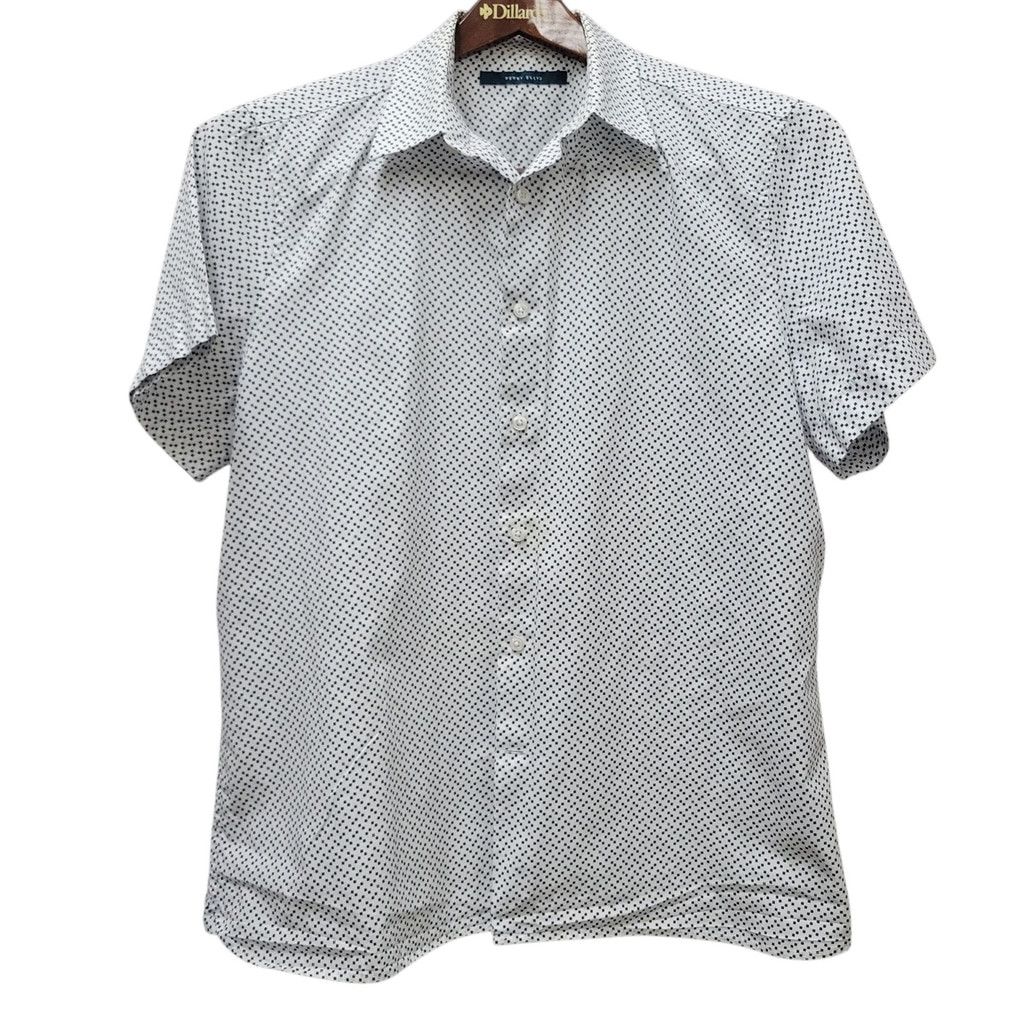 Perry Ellis Perry Ellis Men's Button-Up Short Sleeves Shirt Large Size US L / EU 52-54 / 3 - 1 Thumbnail
