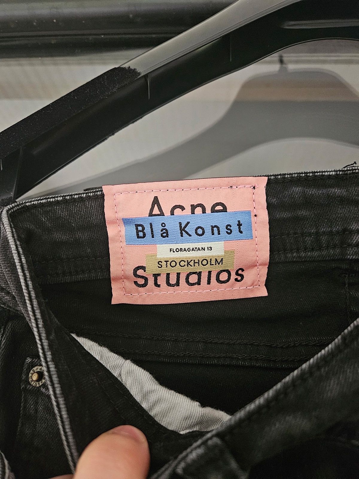 Acne Studios Blå Konst Peg Used Black Peg Denim Jeans Size US 27 - 5 Thumbnail