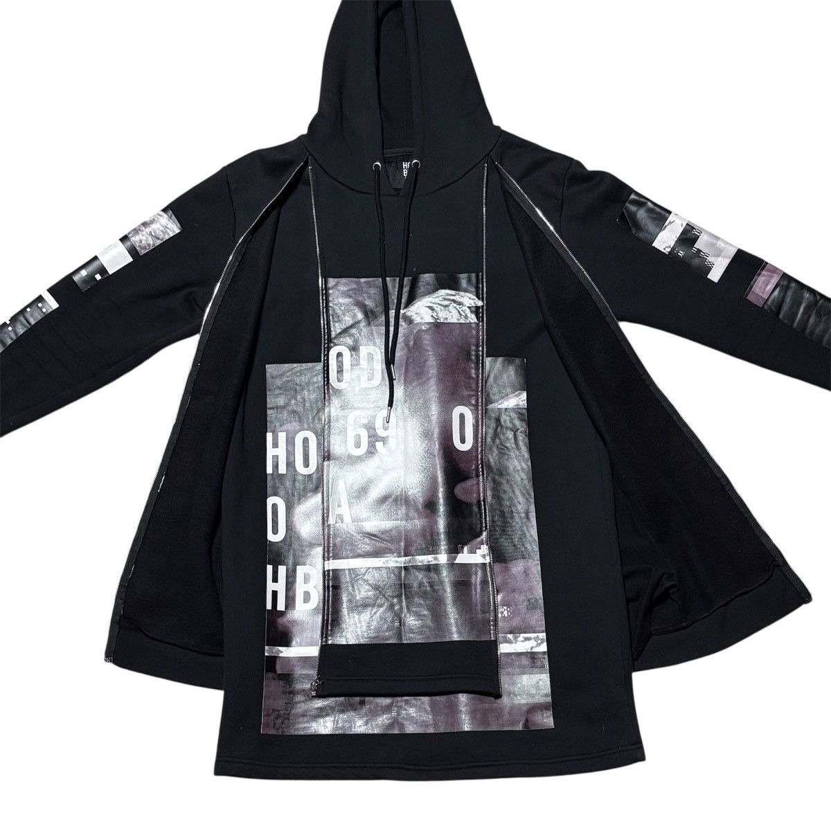 Hood By Air FW2014 HOOD BY AIR. DOUBLE ZIP LAYERED HOODIE SHAYNE OLIVER Size US L / EU 52-54 / 3 - 6 Thumbnail