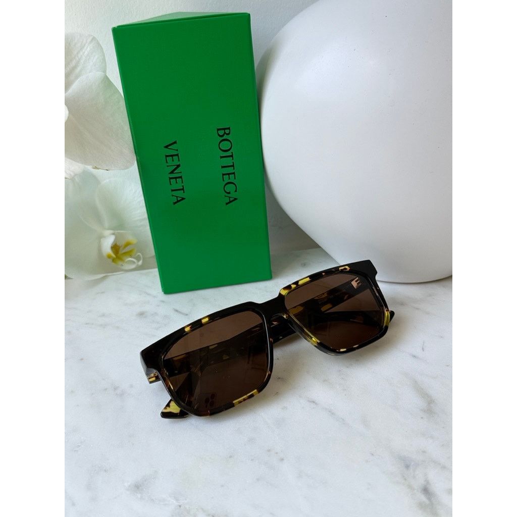 Bottega Veneta NEW Bottega Veneta BV1033S Brown Unisex Square Sunglasses Size ONE SIZE - 6 Thumbnail