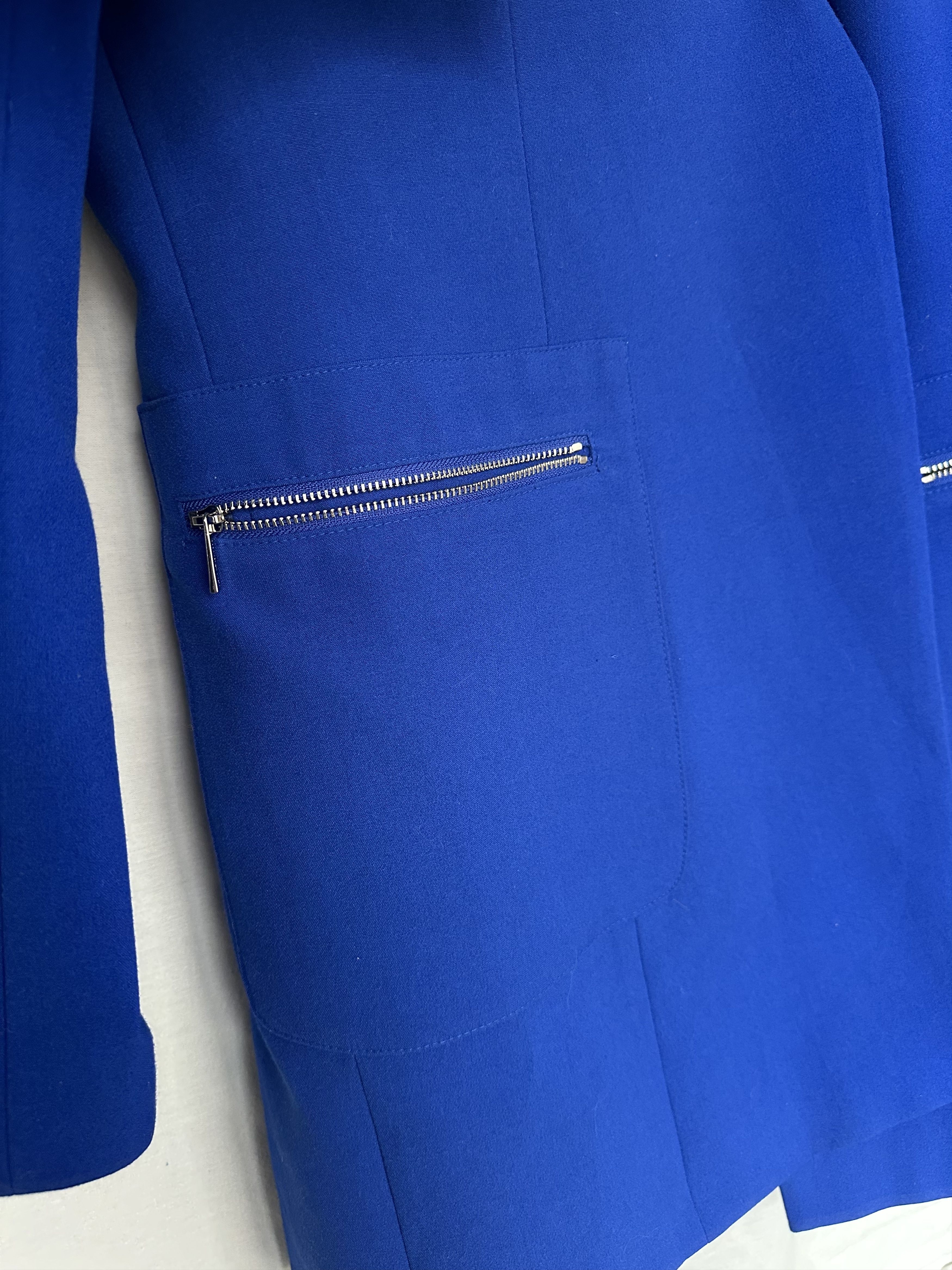 Designer × Karl Lagerfeld Karl Lagerfeld Paris Long Blue Blazer women Jacket Size L / US 10 / IT 46 - 7 Thumbnail