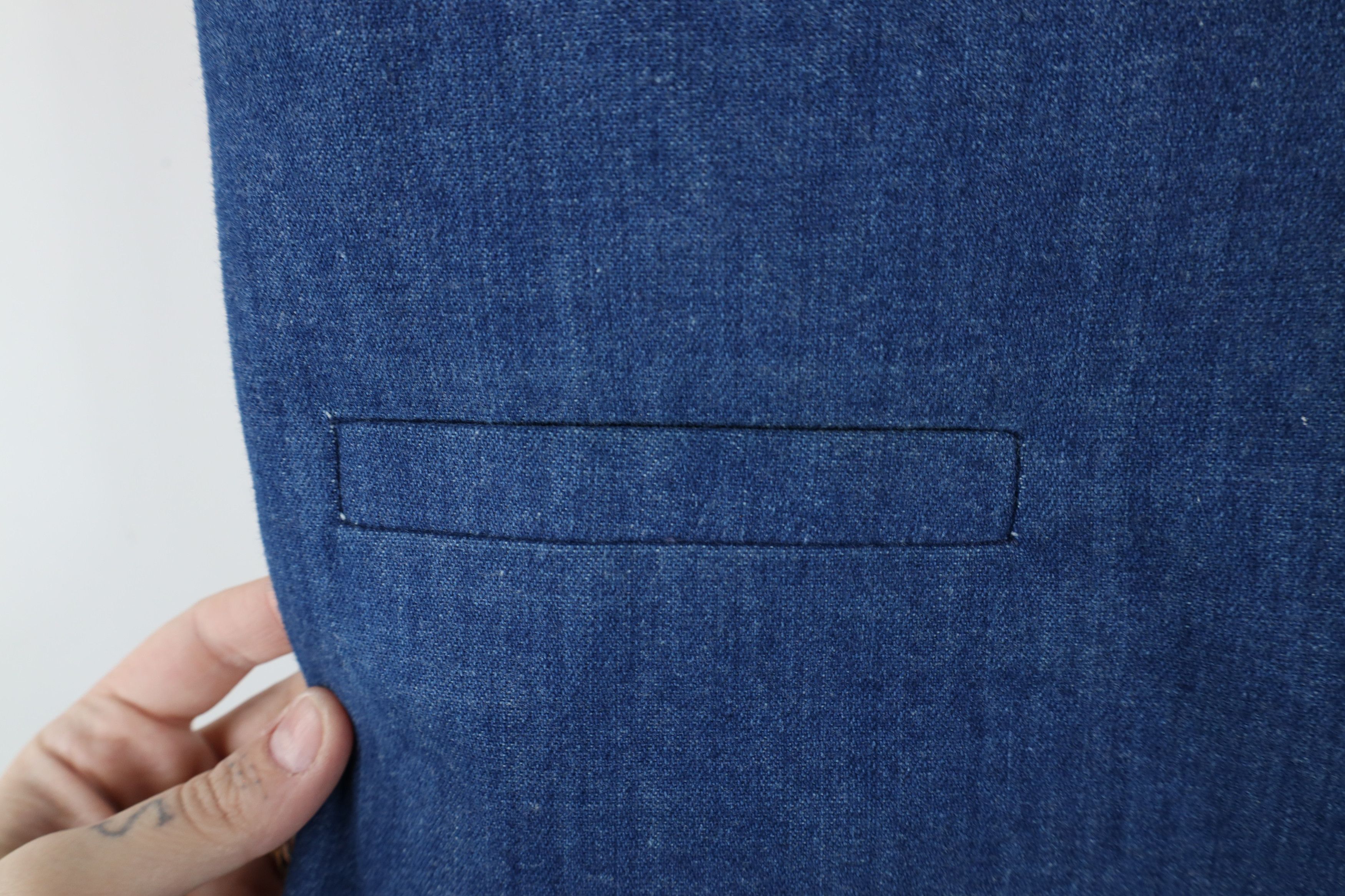 Vintage Vintage 70s Streetwear Back Denim Jean Vest Jacket Blue USA Size US M / EU 48-50 / 2 - 5 Thumbnail